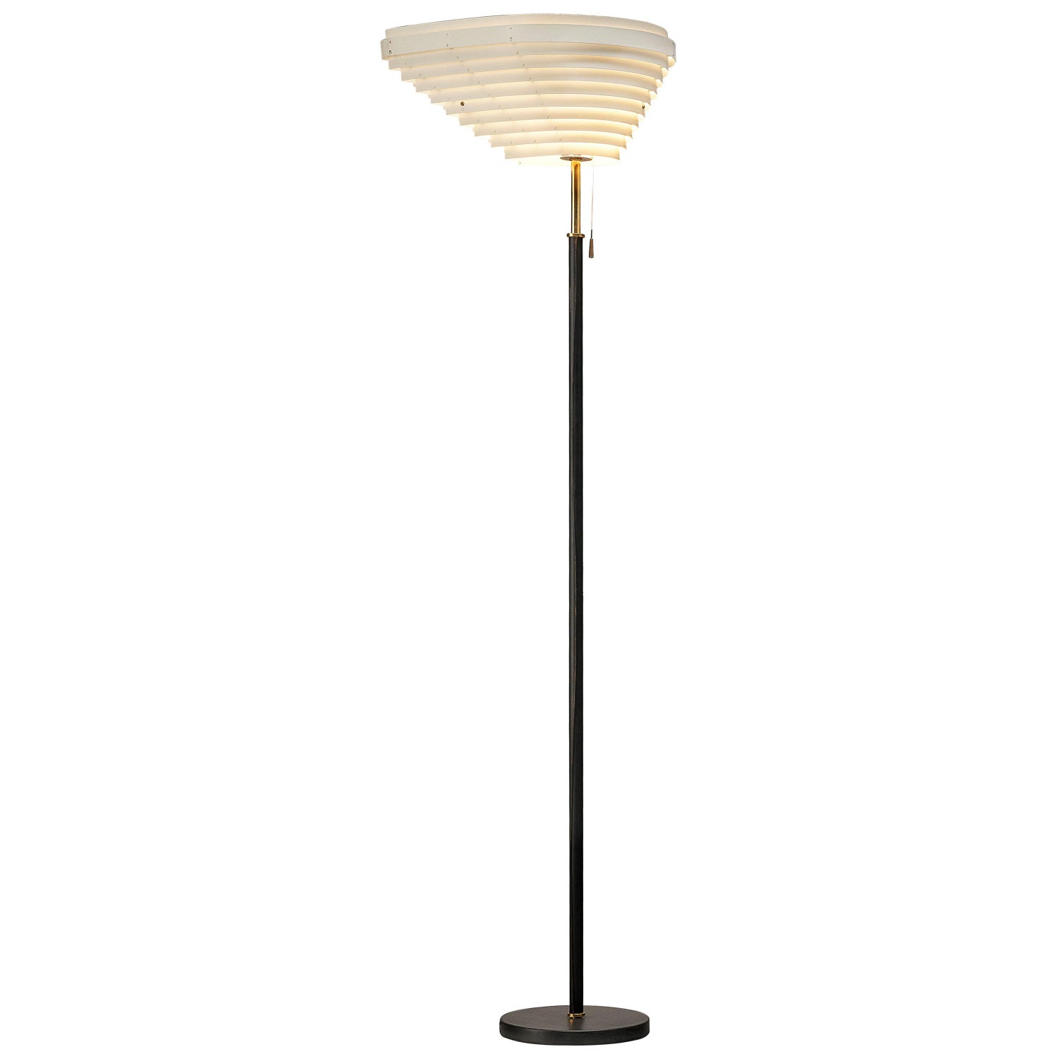 Alvar Aalto Angel Wing Floor Lamp Model A805 by Valaistustyö in Finland For  Sale at 1stDibs