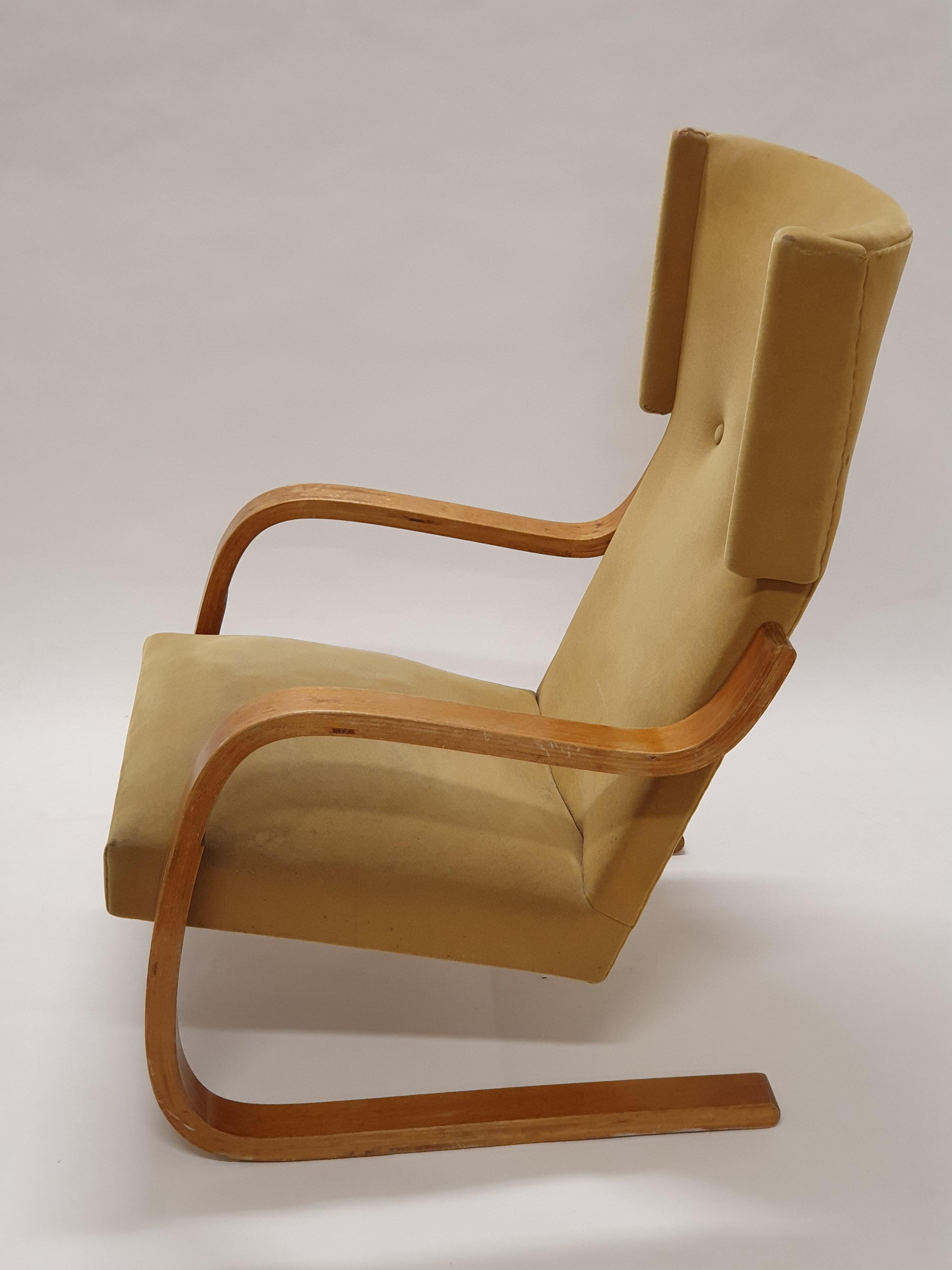 Scandinavo moderno Poltrona 401 di Alvar Aalto+Aalto anni '50 in vendita