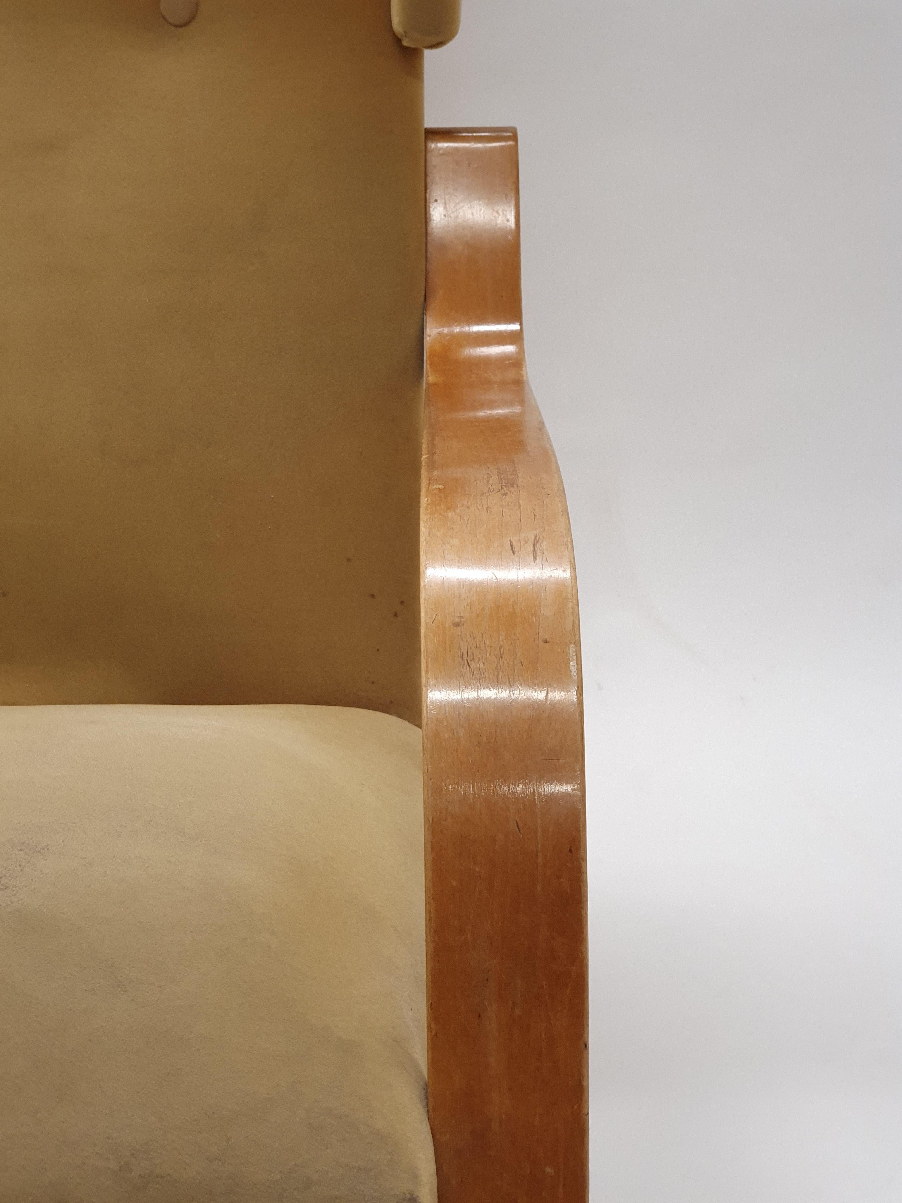 Finlandese Poltrona 401 di Alvar Aalto+Aalto anni '50 in vendita
