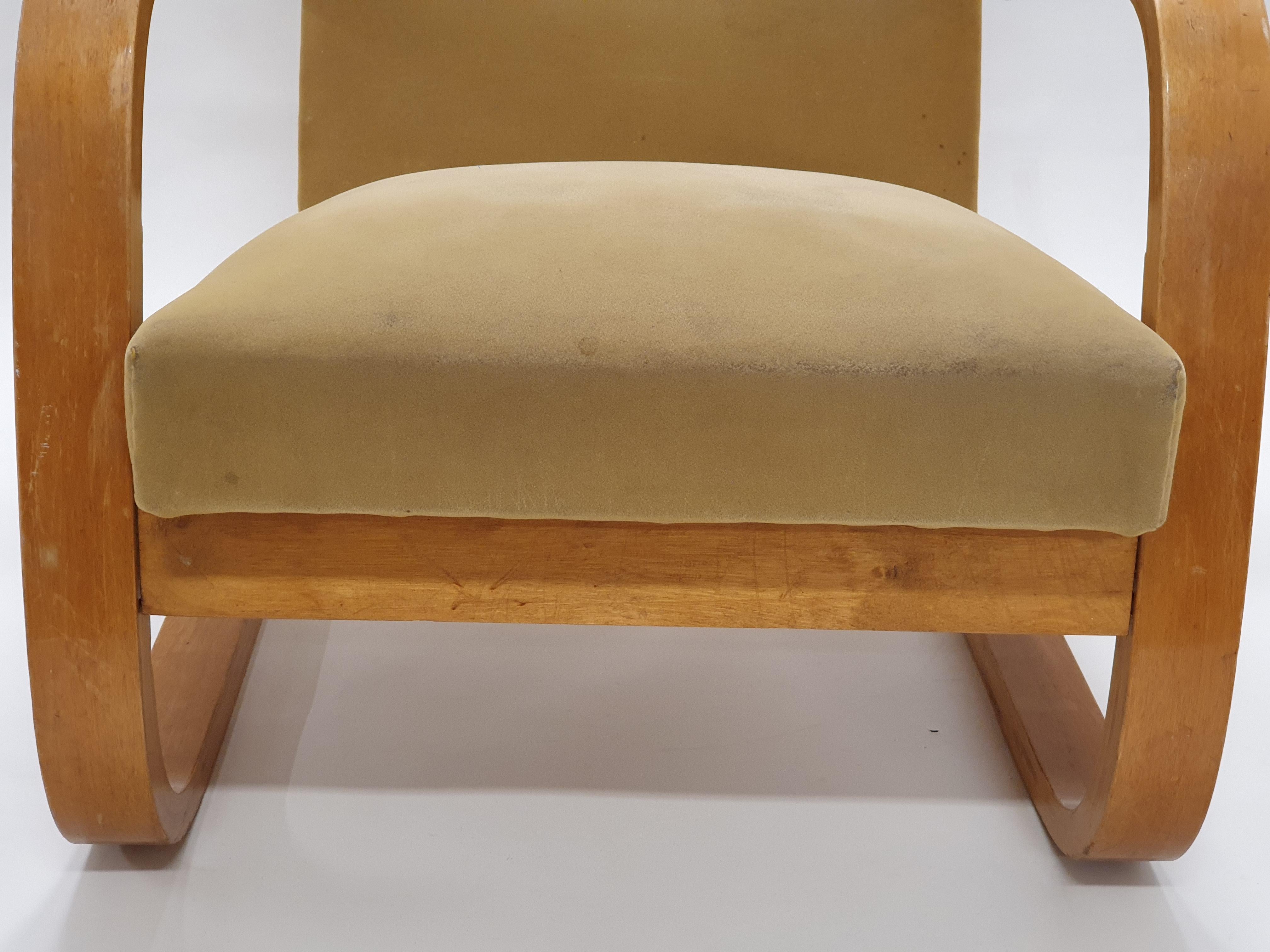 Metà XX secolo Poltrona 401 di Alvar Aalto+Aalto anni '50 in vendita