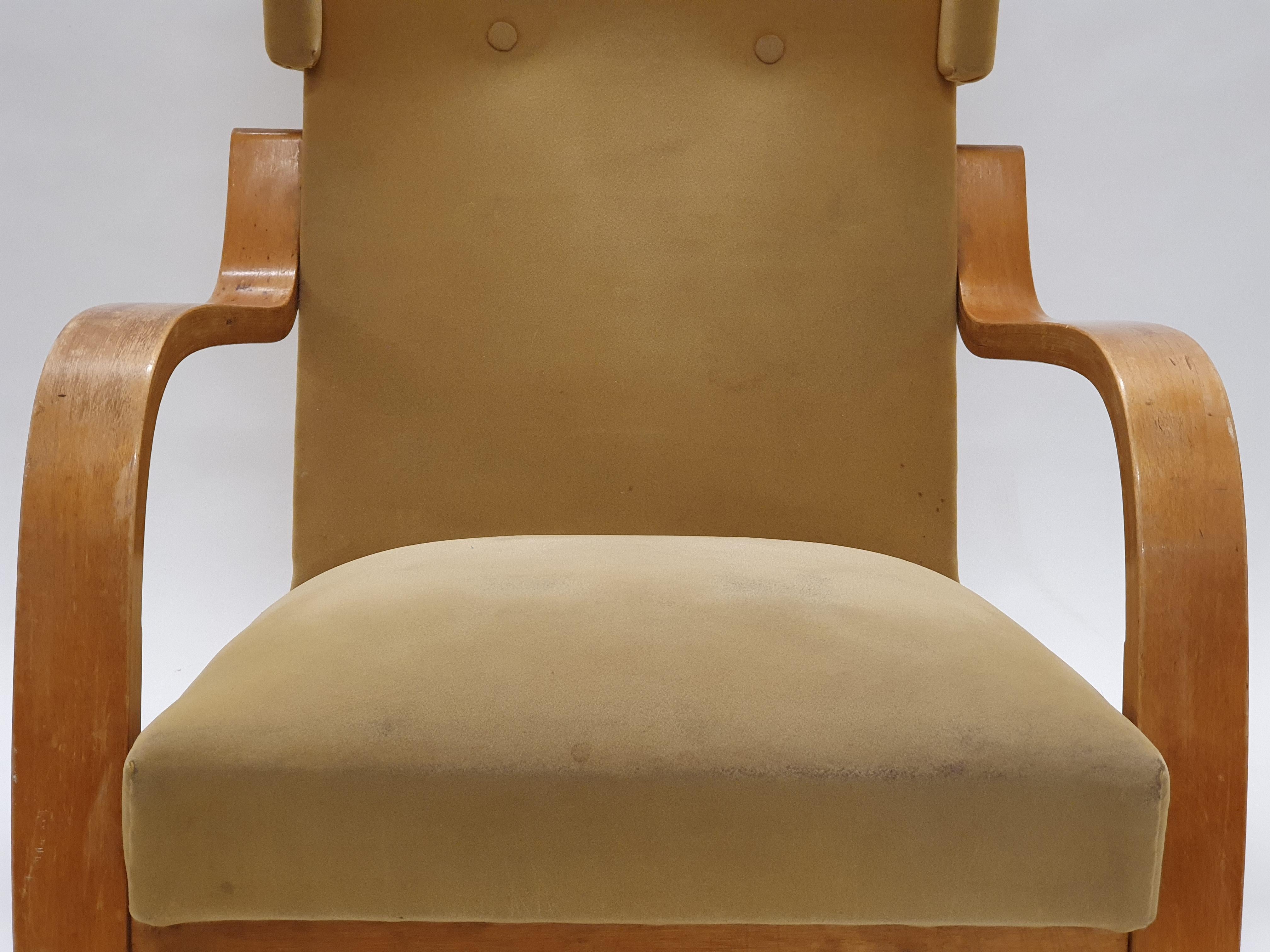 Tessuto Poltrona 401 di Alvar Aalto+Aalto anni '50 in vendita