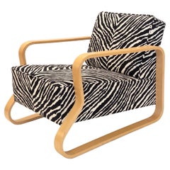 Alvar Aalto Armchair 44 with Zebra upholstery
