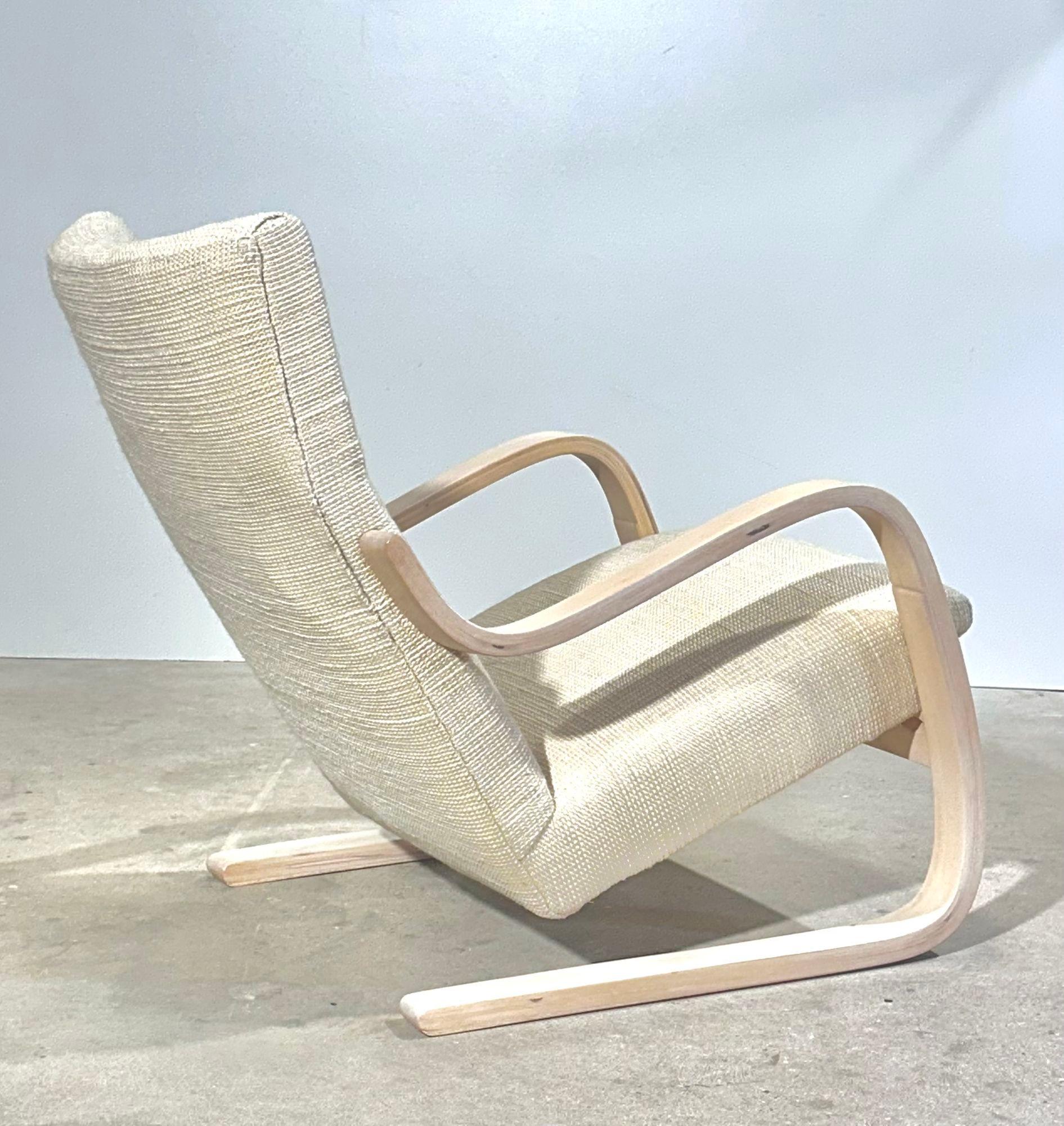 Sillón Alvar Aalto Modelo 401, Finlandia 1940 Tapicería en venta