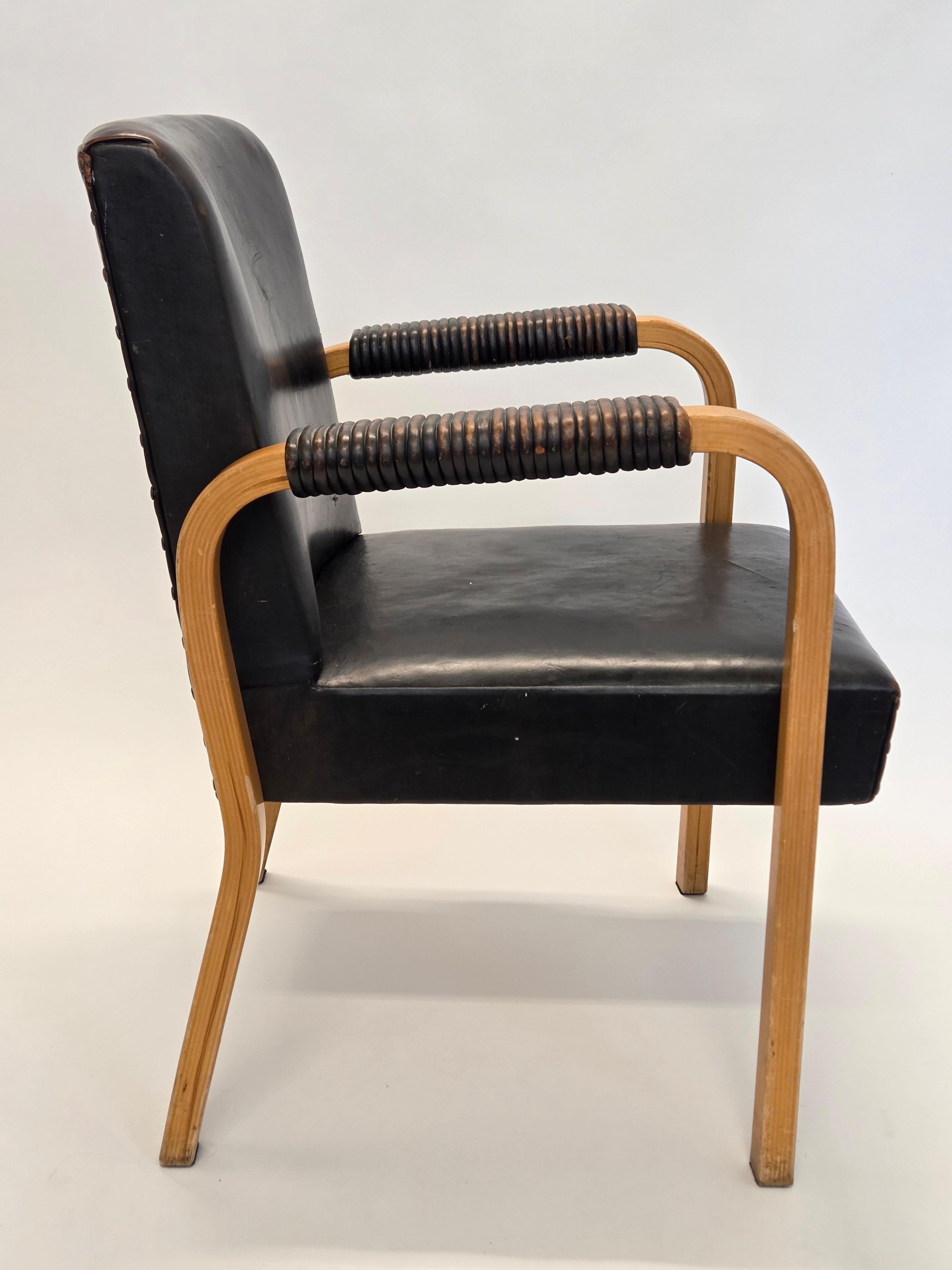 Alvar Aalto Sessel Modell 46 von Artek aus den 1950er Jahren (Skandinavische Moderne) im Angebot
