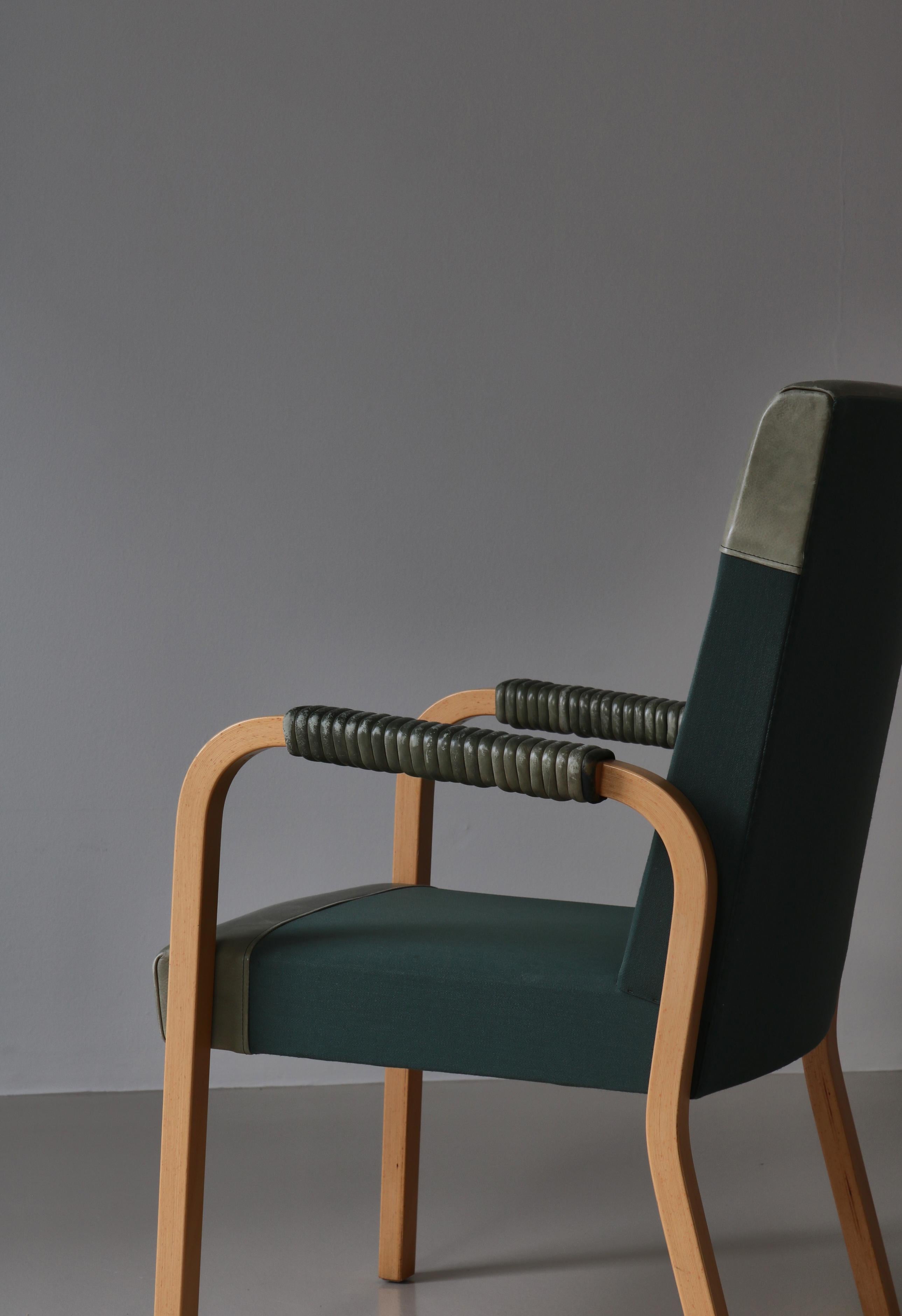 Scandinavian Modern Alvar Aalto Armchair with Special Height, Artek, 