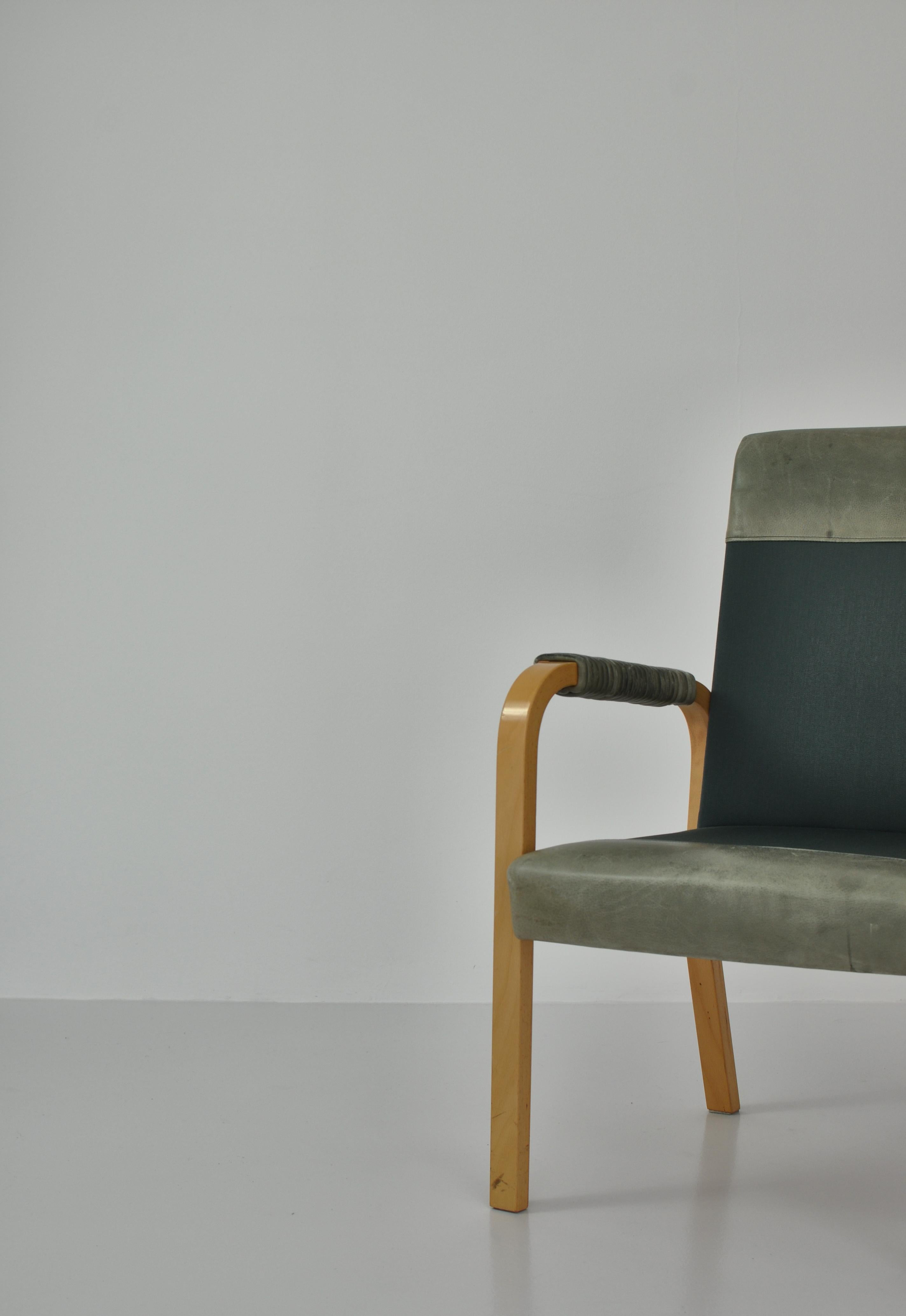 Mid-20th Century Alvar Aalto Armchairs with Special Height, Artek, 