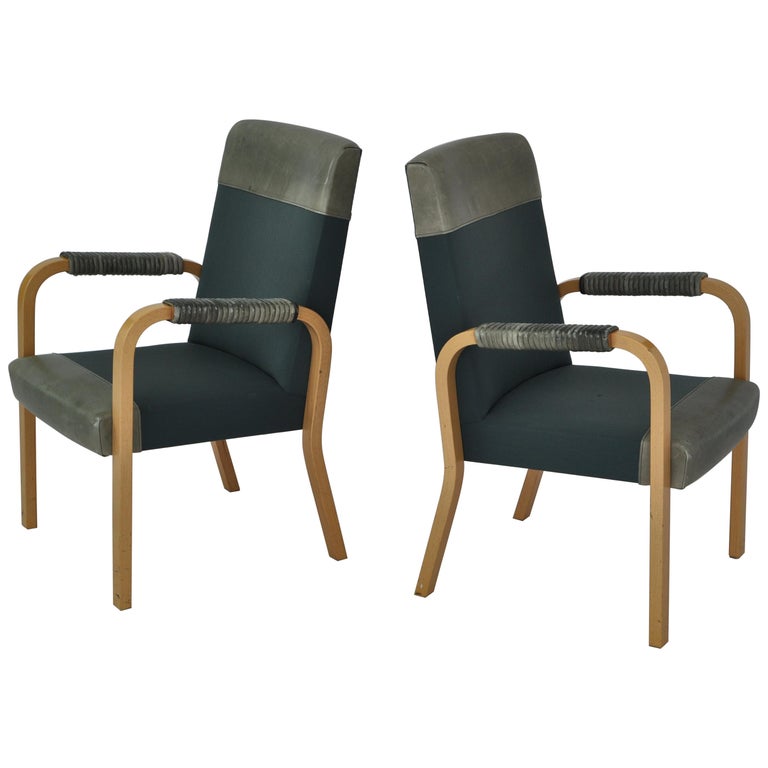 Alvar Aalto Armchairs with Special Height, Artek, "Enso-Gutzeit", 1962 For  Sale at 1stDibs