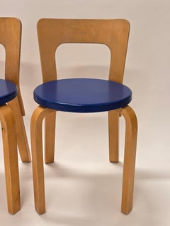 Alvar Aalto Artek Chairs 65 Finland 1960s Vintage Original