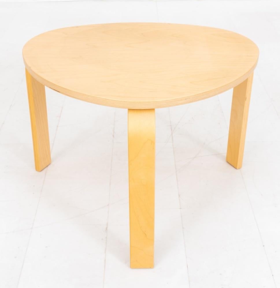 Wood Alvar Aalto Artek Mid-Century Modern Side Tables, Pair For Sale