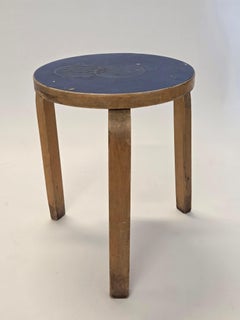 Alvar Aalto Artek Stool 60 Pair Finland 1950s Vintage Original