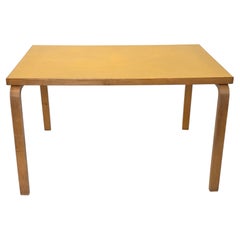 Alvar Aalto Artek Table 81B Jaune Linoléum 1950s Finland Vintage Original