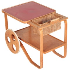 Alvar Aalto Bar Cart Wohnbedarf, 1930s
