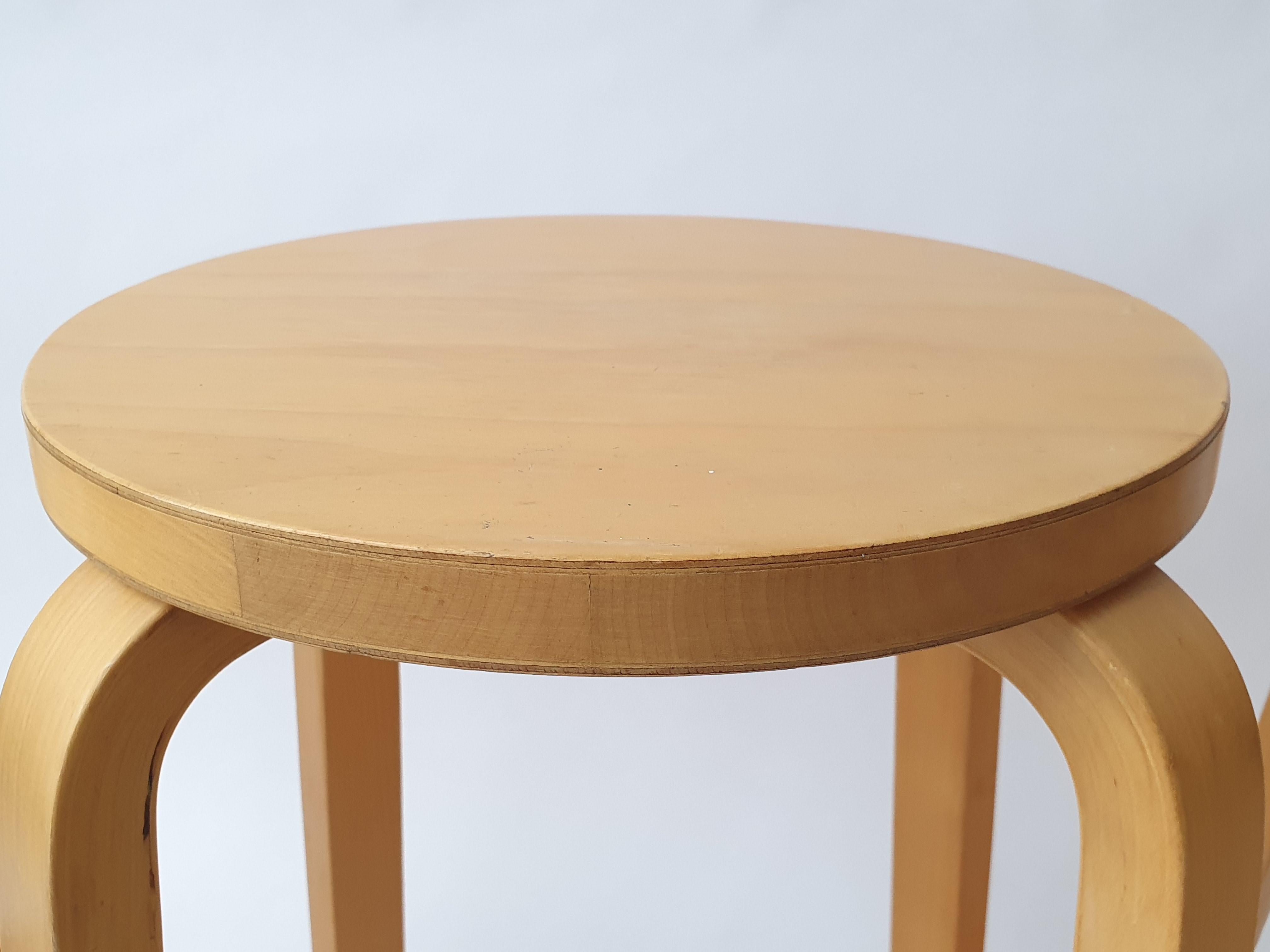 Alvar Aalto Bar Stool 64 by Artek 4 pieces 7