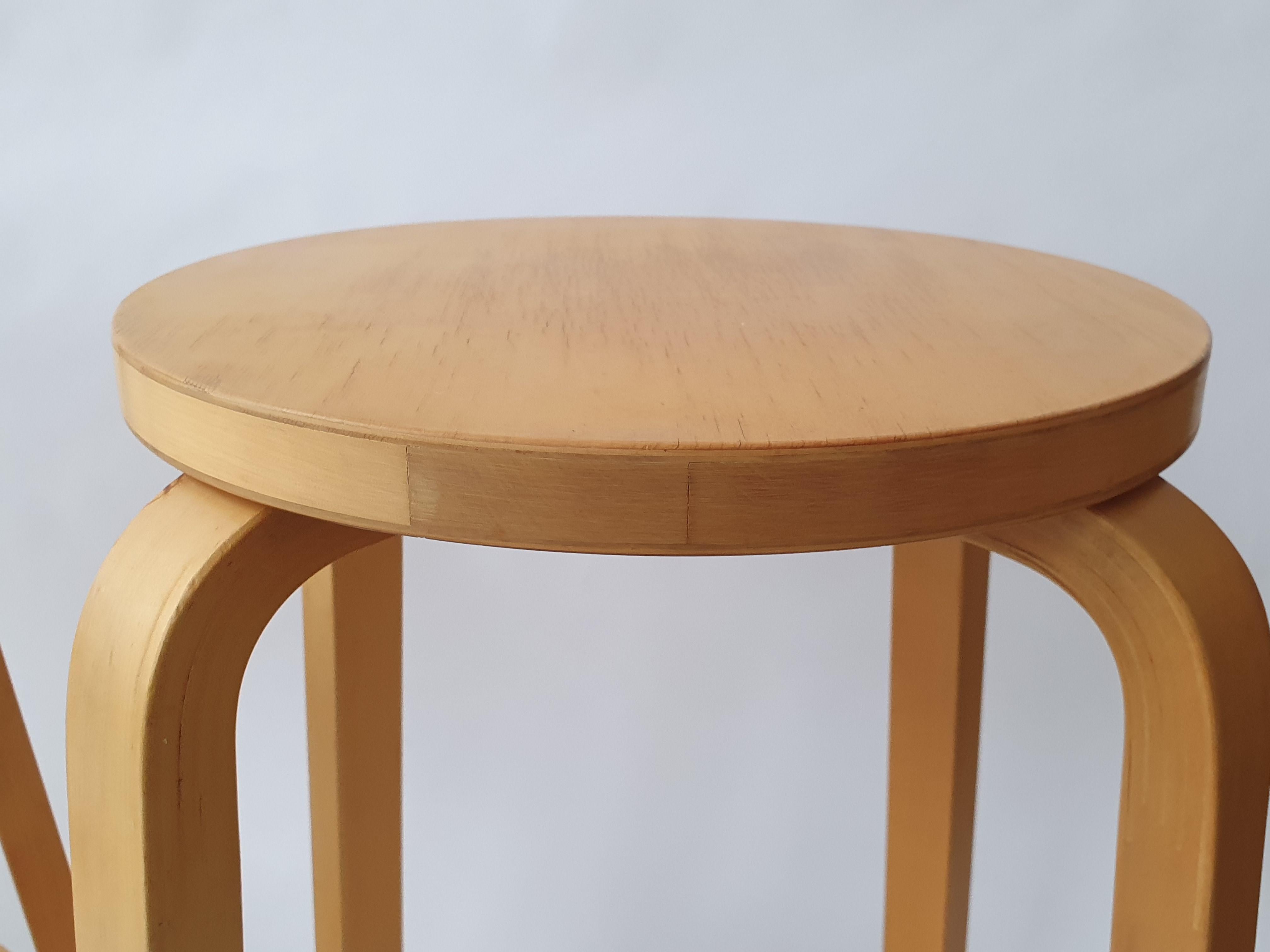 Alvar Aalto Bar Stool 64 by Artek 4 pieces 9