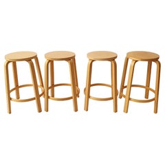 Alvar Aalto Bar Stool 64 by Artek 4 pieces