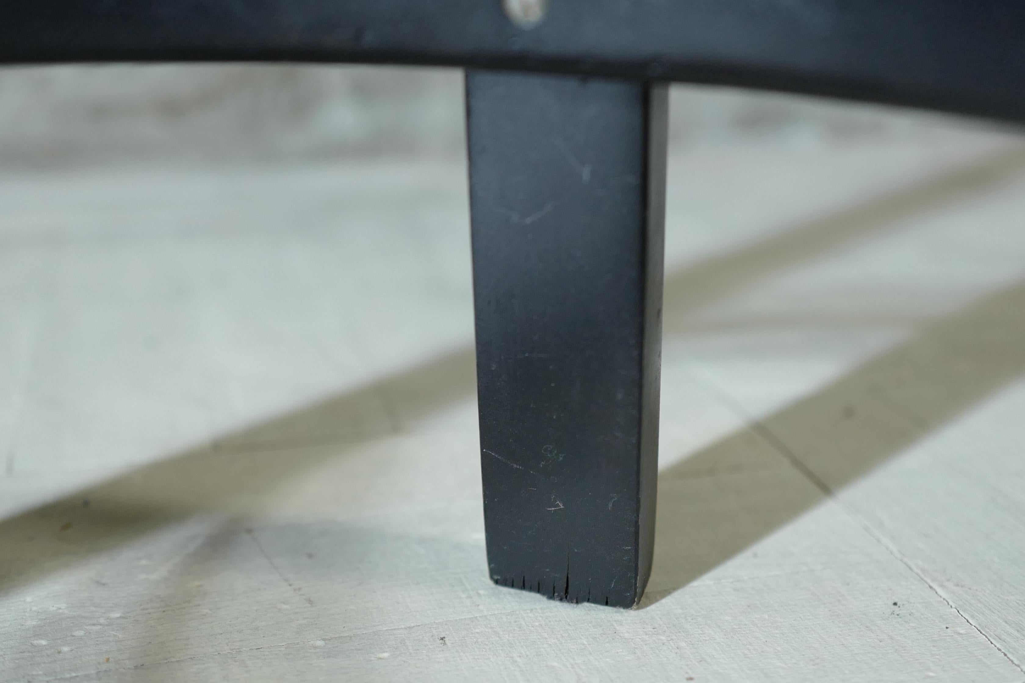 alvar aalto bar stool64 painted black For Sale 1