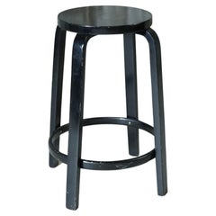 alvar aalto bar stool64 painted black