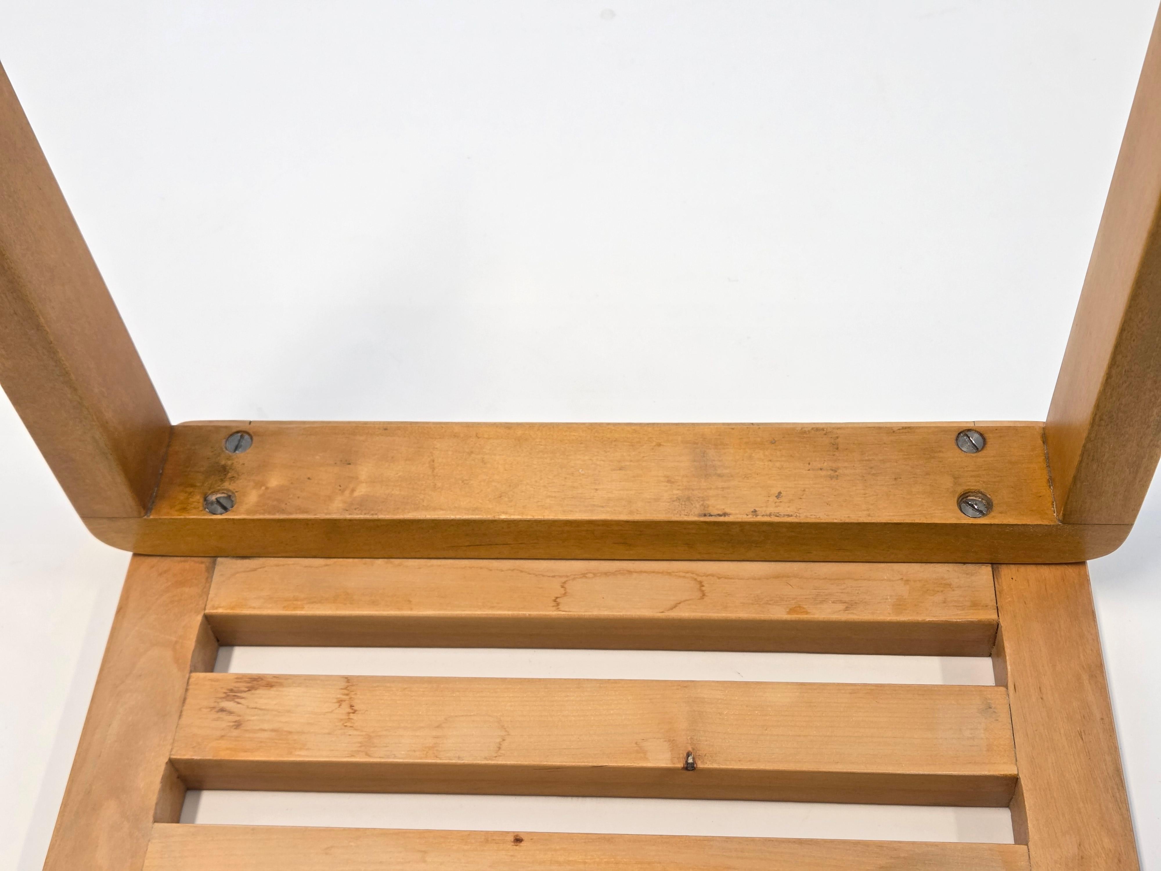 Alvar Aalto Bench with War Time Legs by Artek 1940s For Sale 6