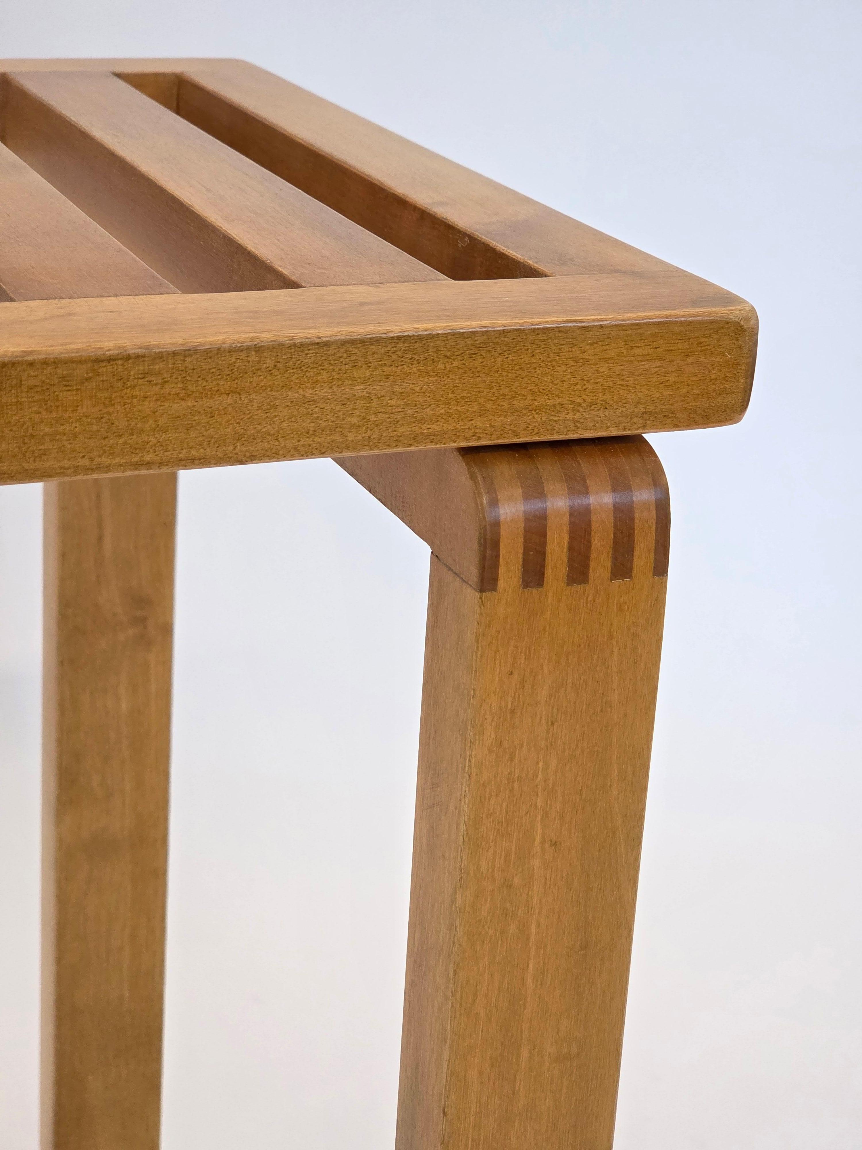 Mid-20th Century Alvar Aalto Bench with War Time Legs by Artek 1940s For Sale