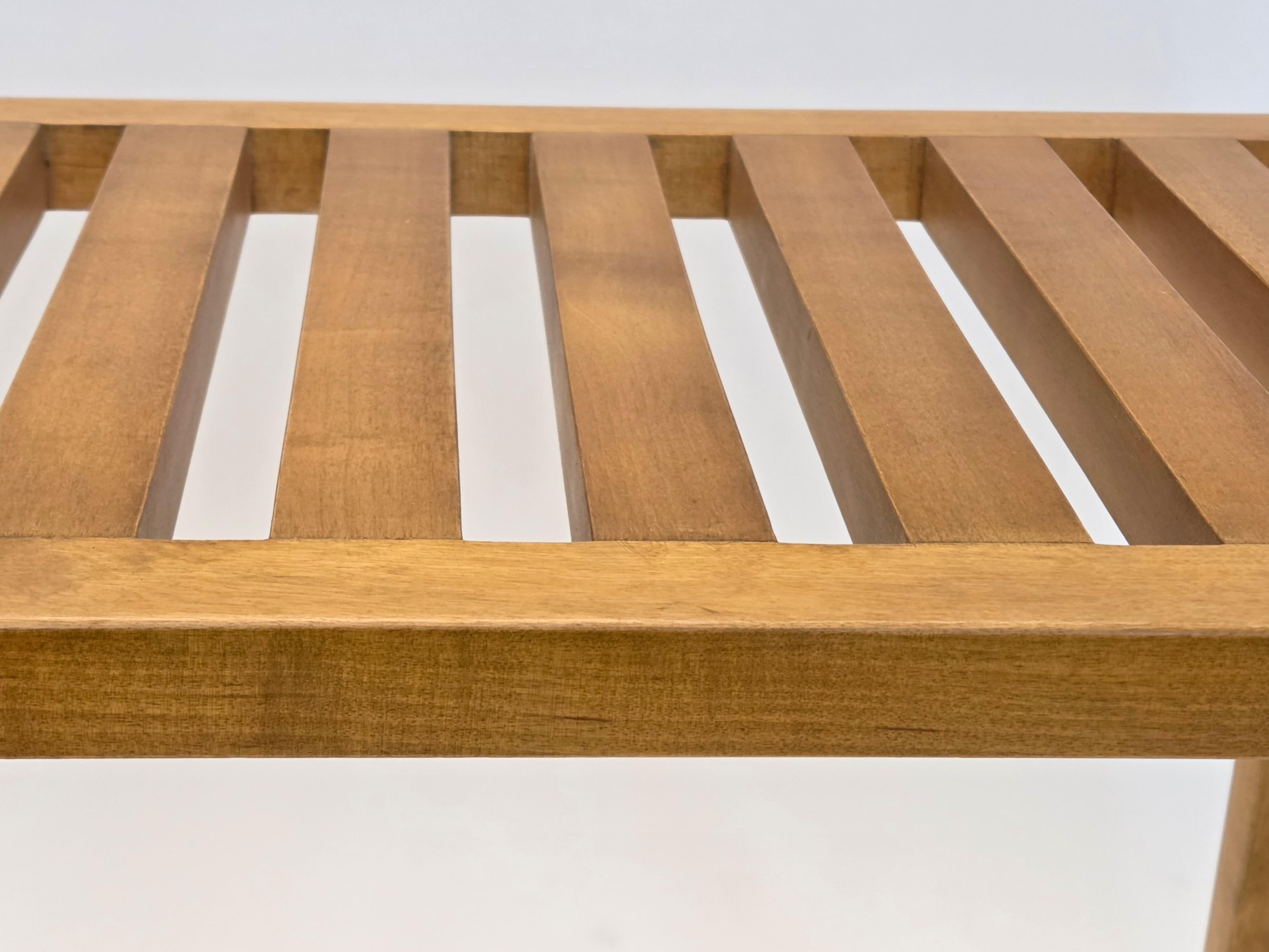Alvar Aalto Bench with War Time Legs by Artek 1940s For Sale 1