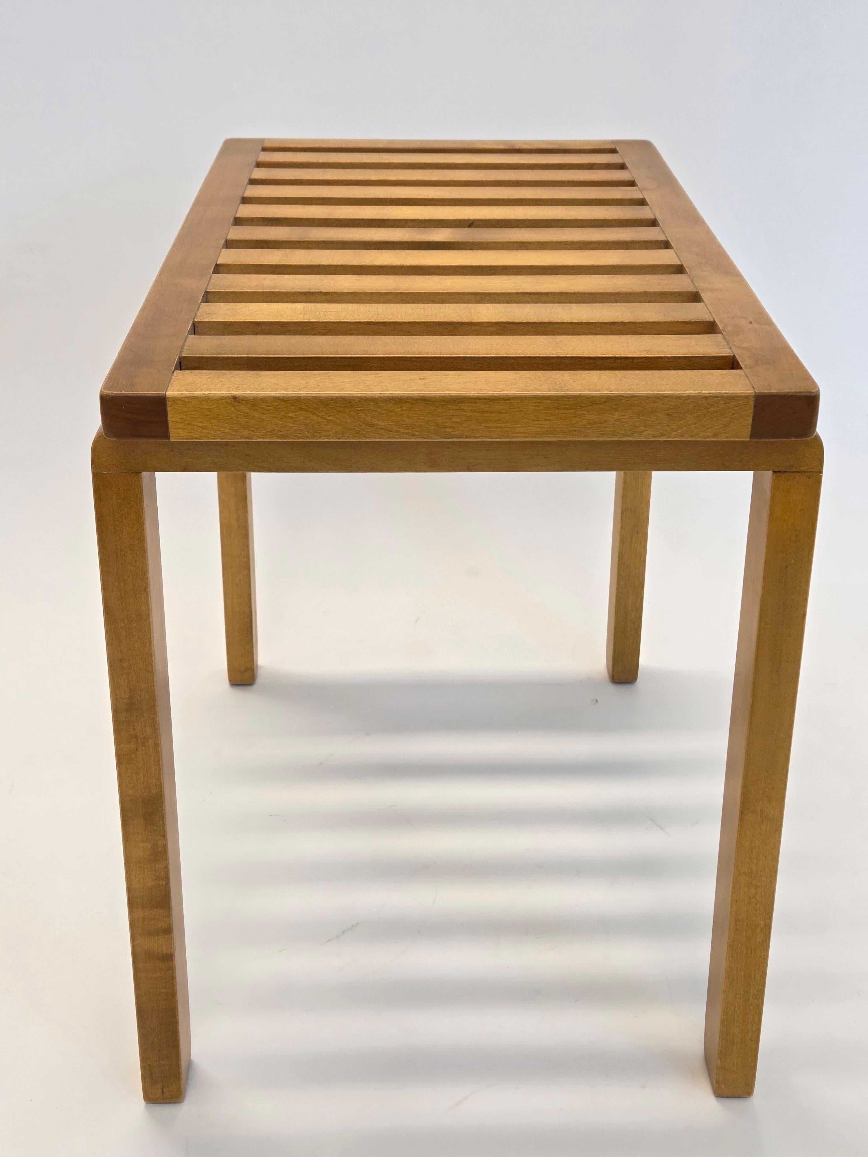 Alvar Aalto Bench with War Time Legs by Artek 1940s For Sale 2