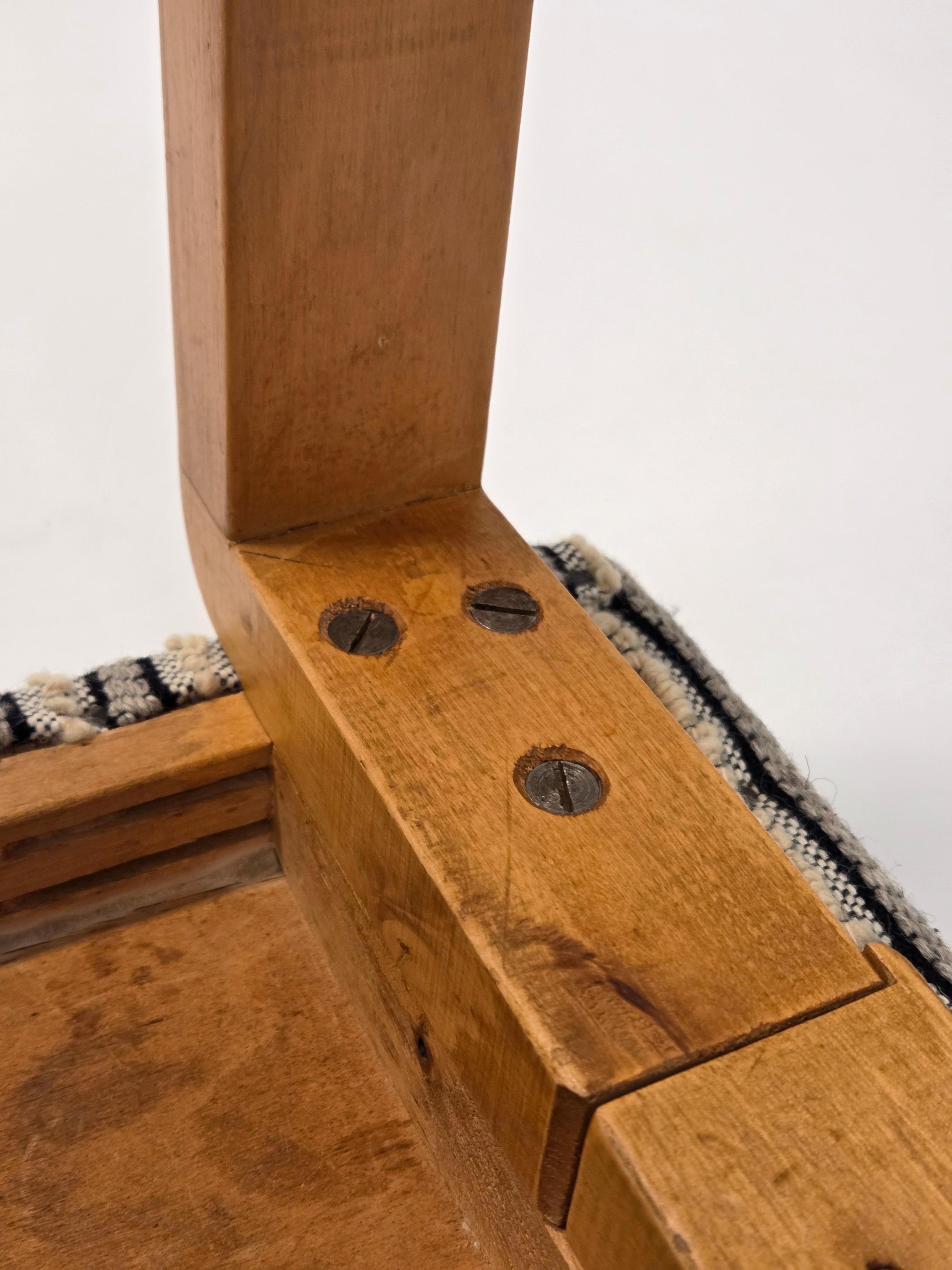 Alvar Aalto Bench with War Time Legs by Artek in 1940s For Sale 4