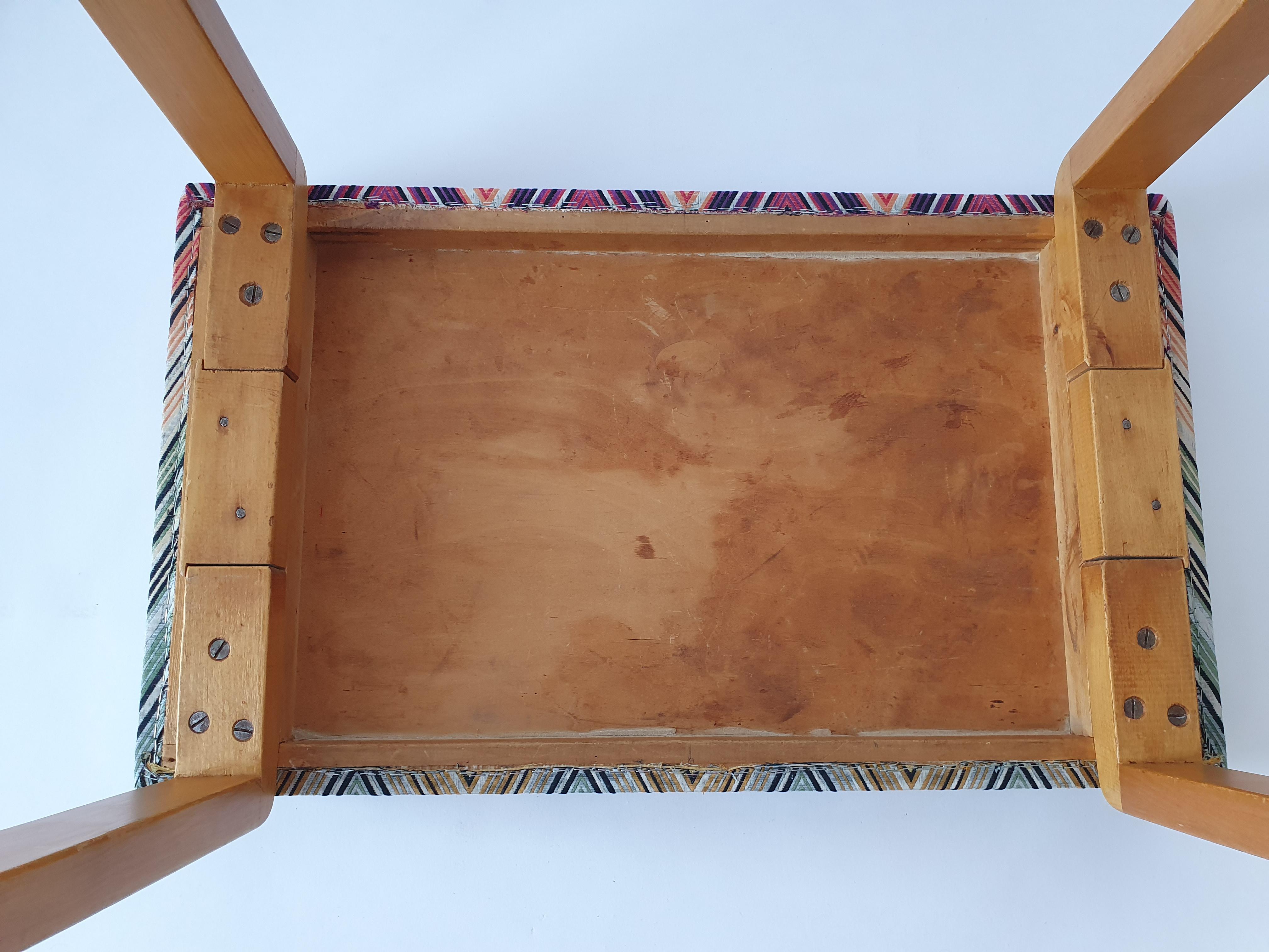 Panca di Alvar Aalto con gambe da guerra di Artek del 1940 in vendita 1