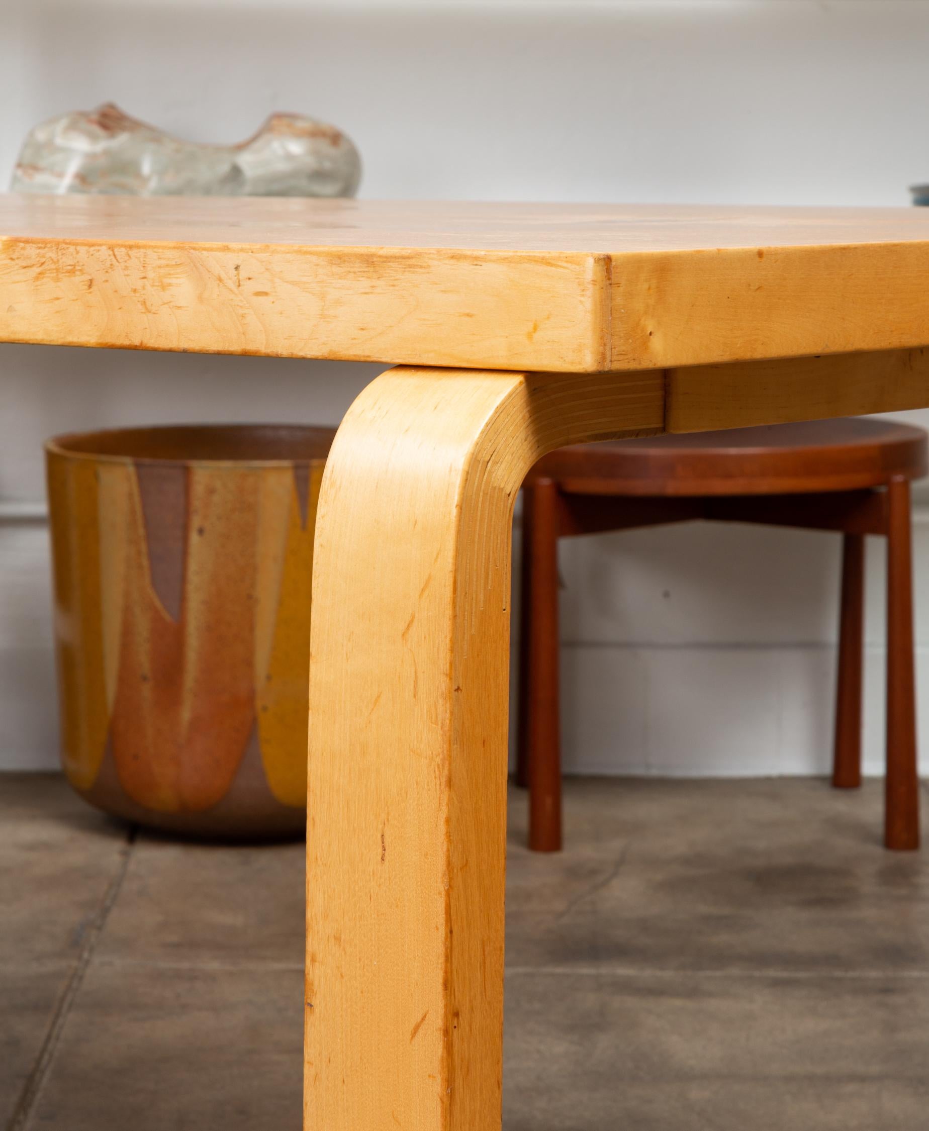Alvar Aalto Birch Dining Table for Artek 10