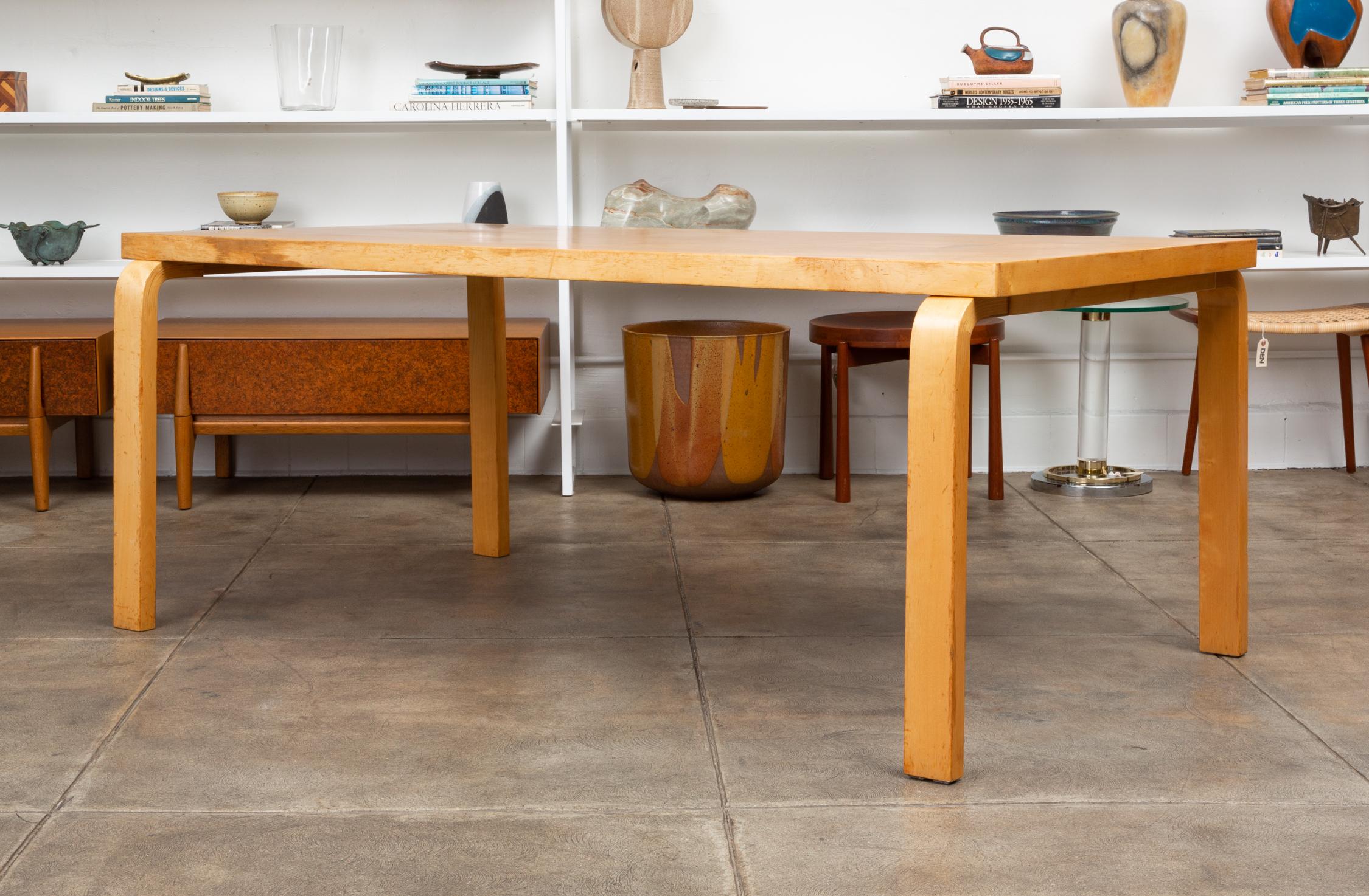 Finnish Alvar Aalto Birch Dining Table for Artek