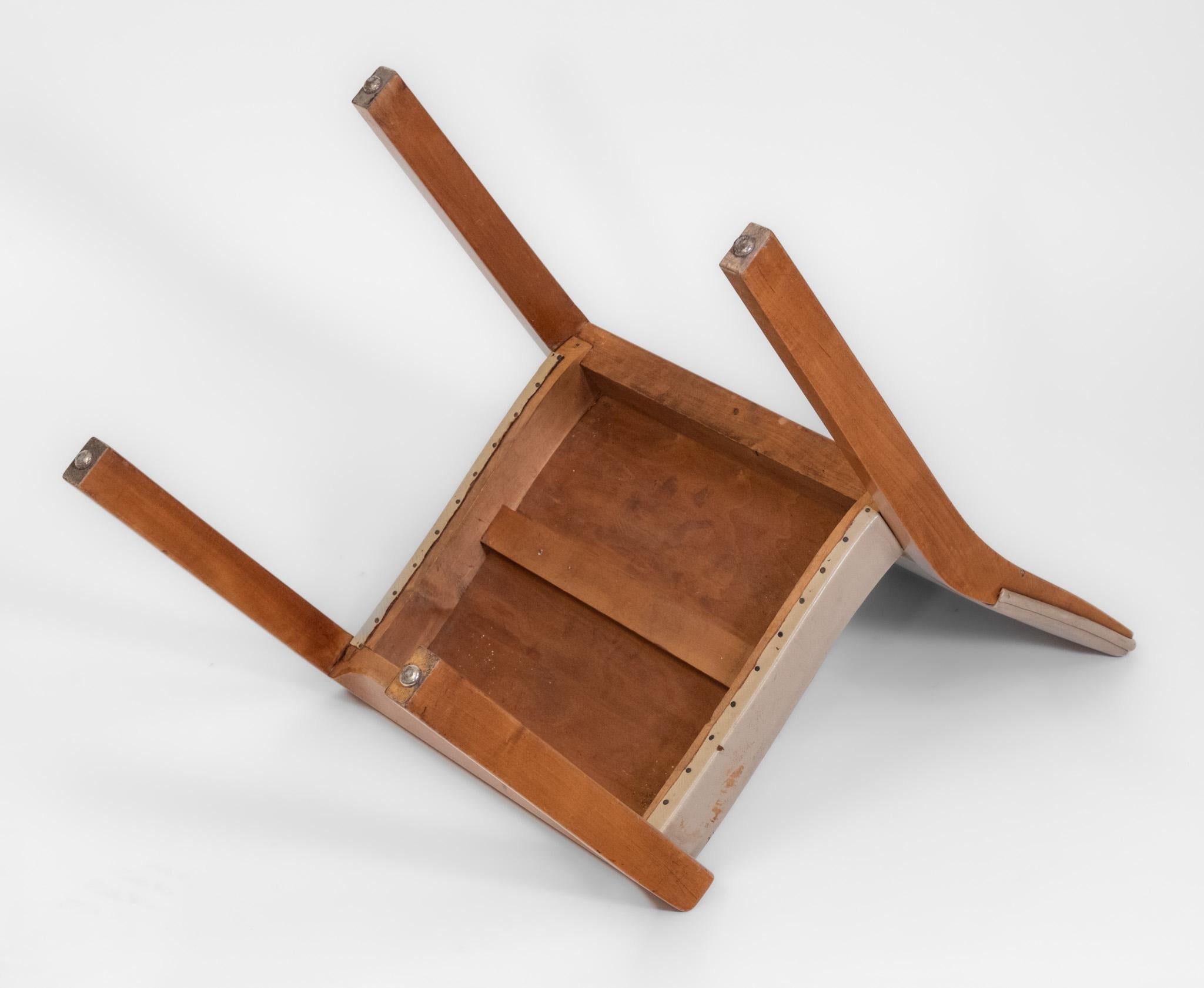 Chaise en bouleau et cuir Alvar Aalto+Aalto 611 en vente 9
