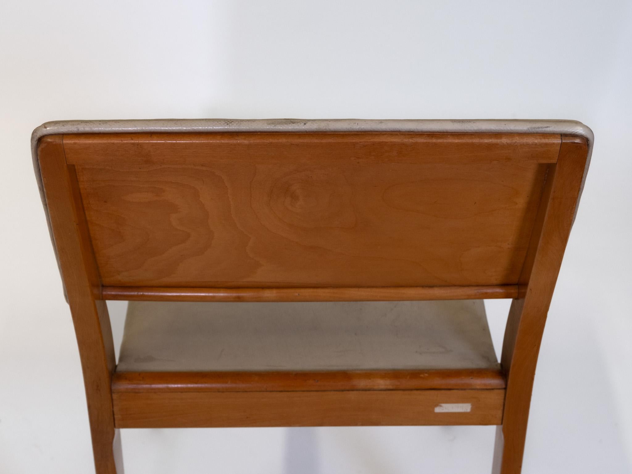 Chaise en bouleau et cuir Alvar Aalto+Aalto 611 en vente 1