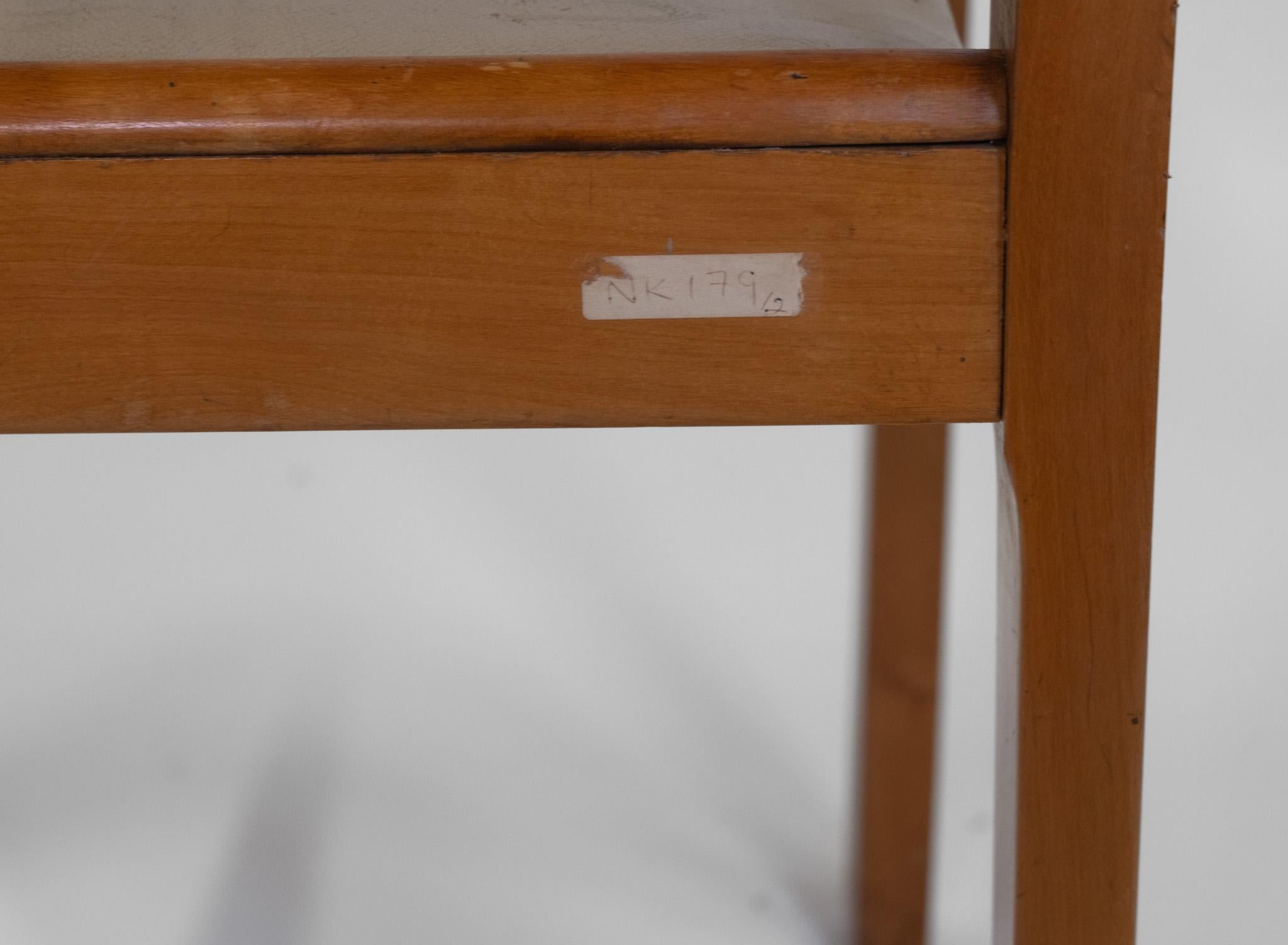 Chaise en bouleau et cuir Alvar Aalto+Aalto 611 en vente 2