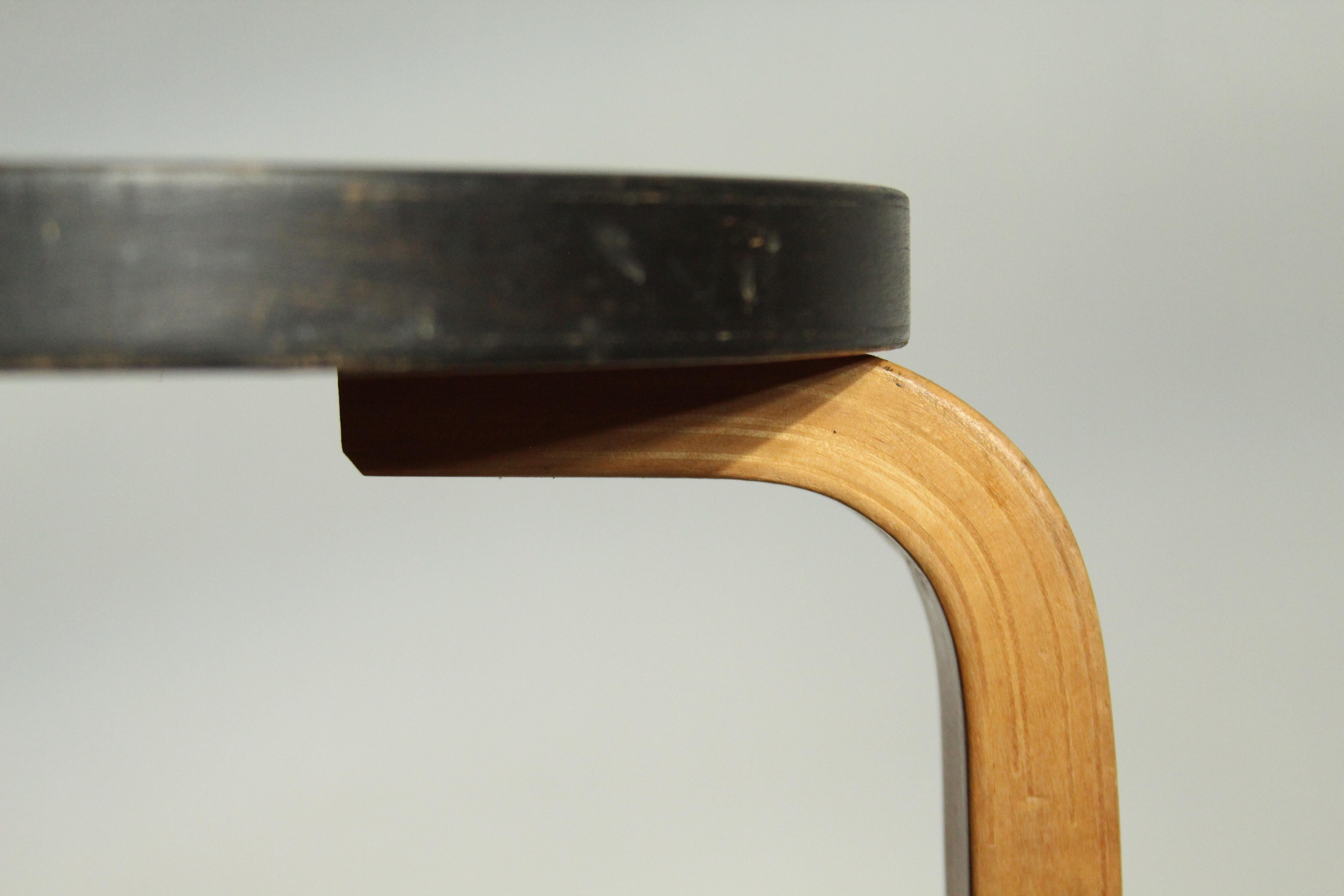 Mid-20th Century Alvar Aalto Birch 'Model 60' Stool for Artek, 1950s For Sale