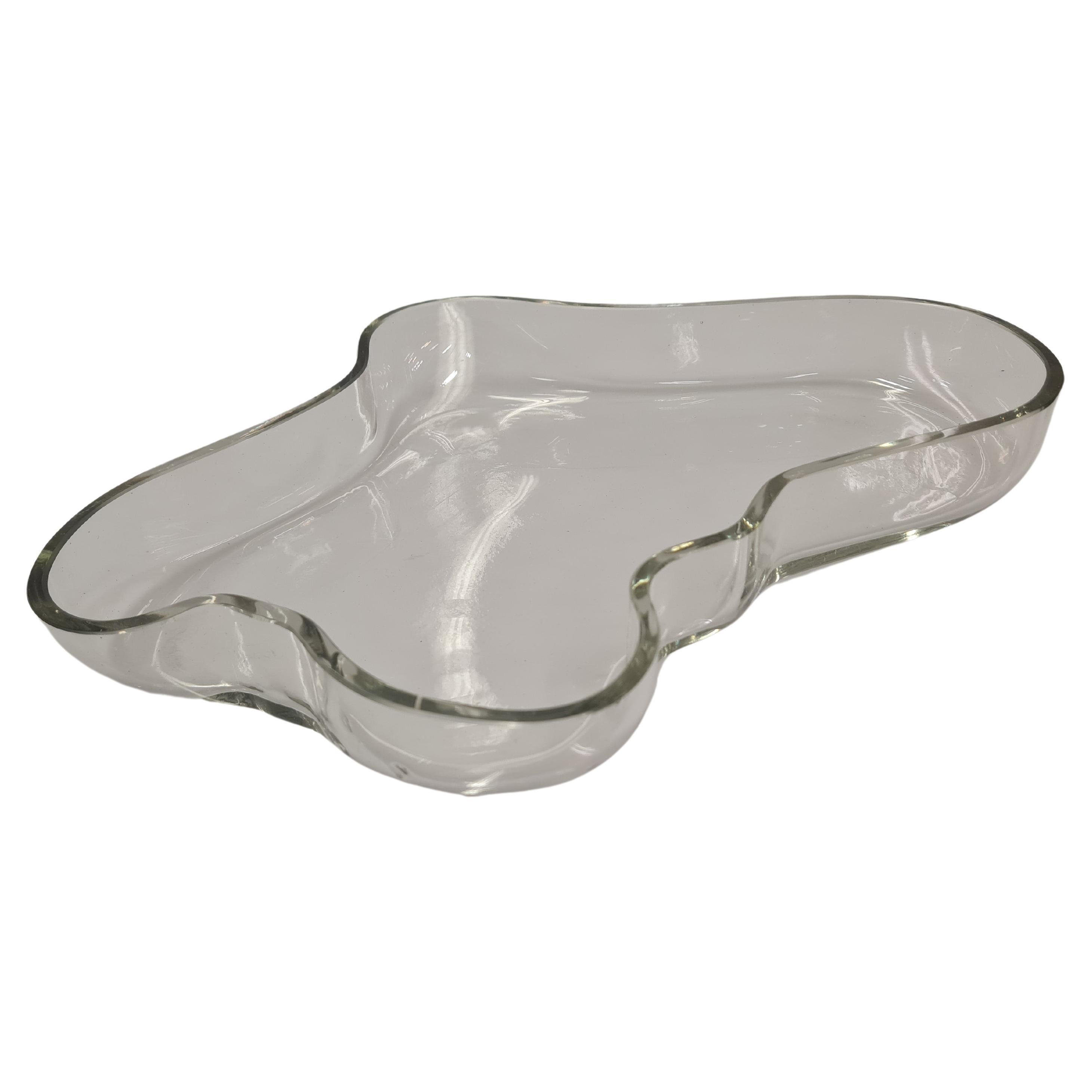Alvar Aalto Bowl 9748, Iittala 1956, Blown to a Wooden Mold For Sale