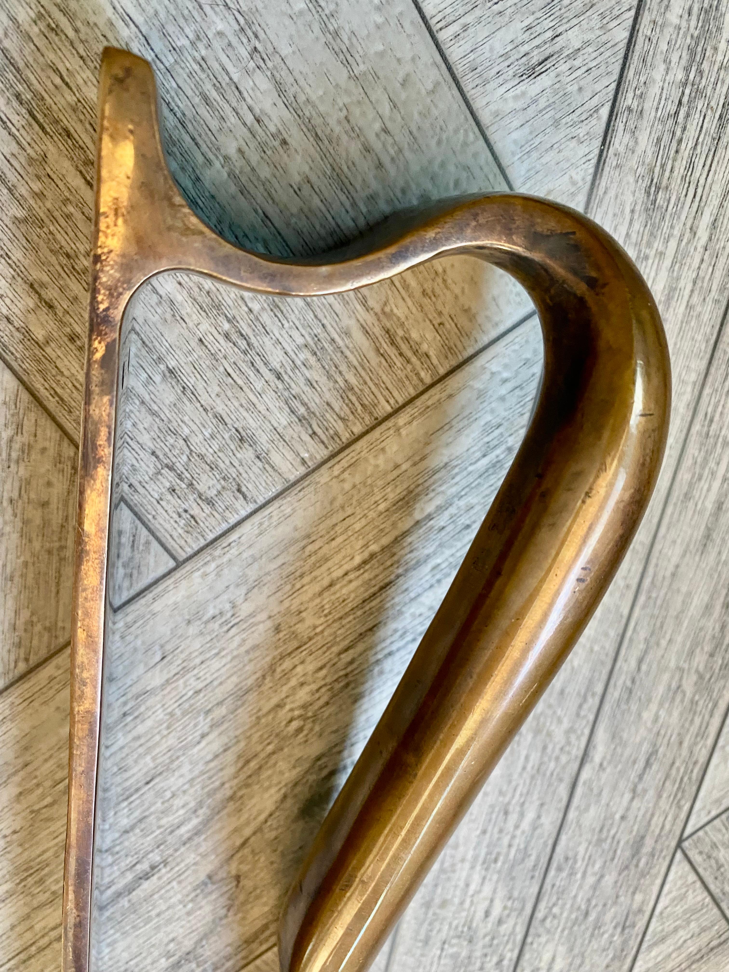 Alvar Aalto Bronze Door Hardware / Pulls, Set of 4 For Sale 3