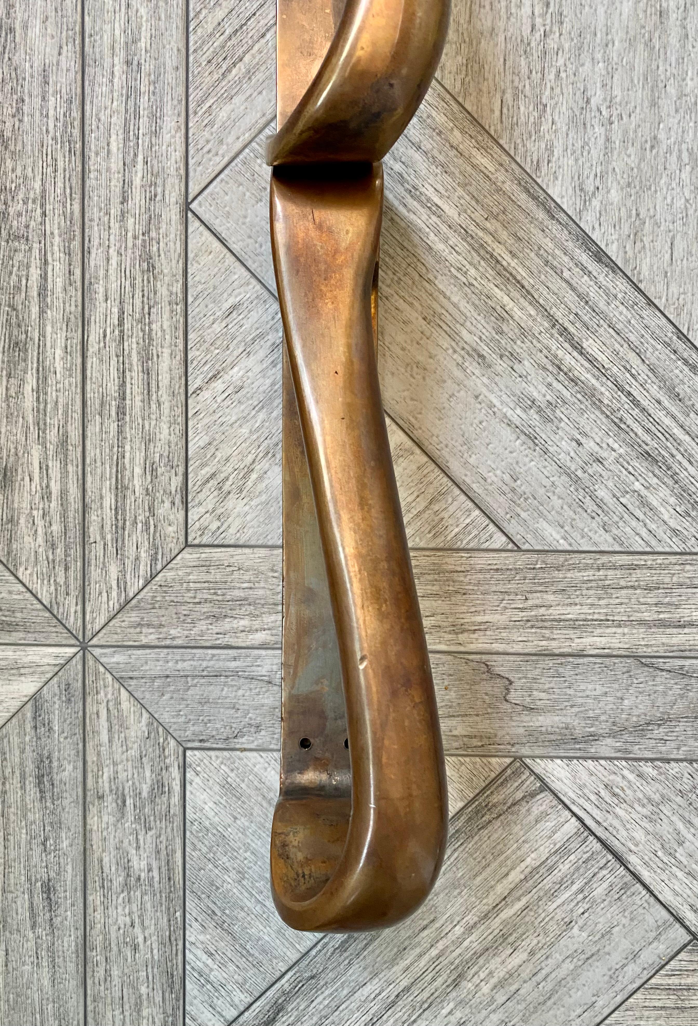 Alvar Aalto Bronze Door Hardware / Pulls, Set of 4 For Sale 8