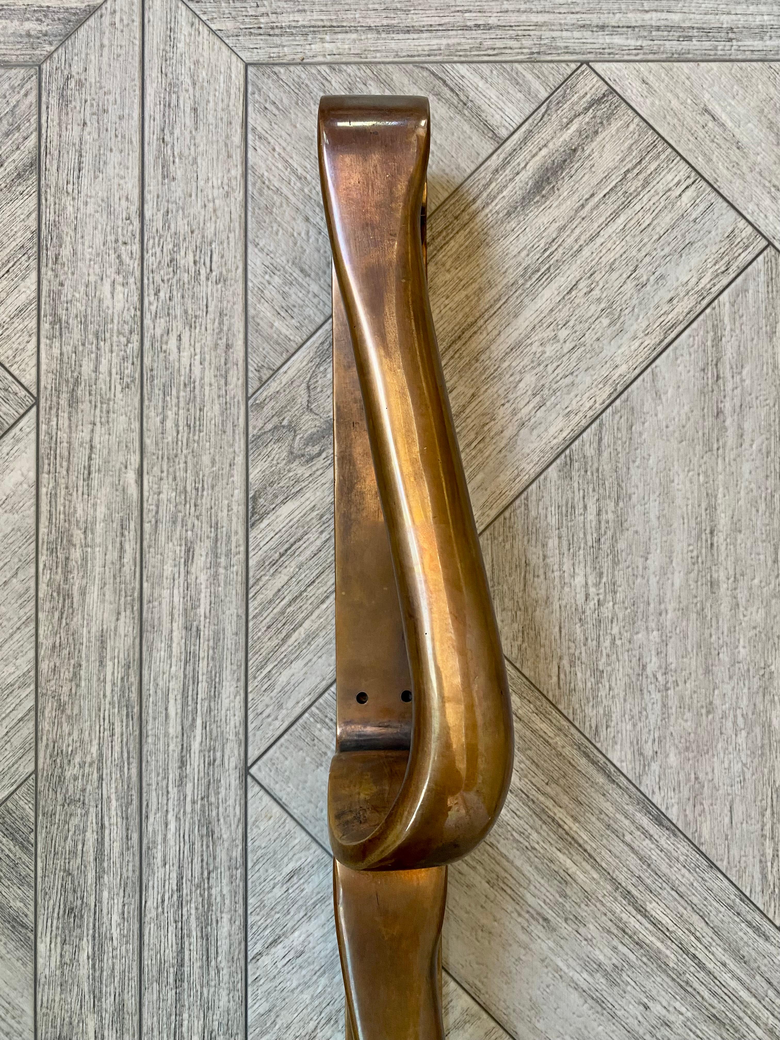 Alvar Aalto Bronze Door Hardware / Pulls, Set of 4 For Sale 9