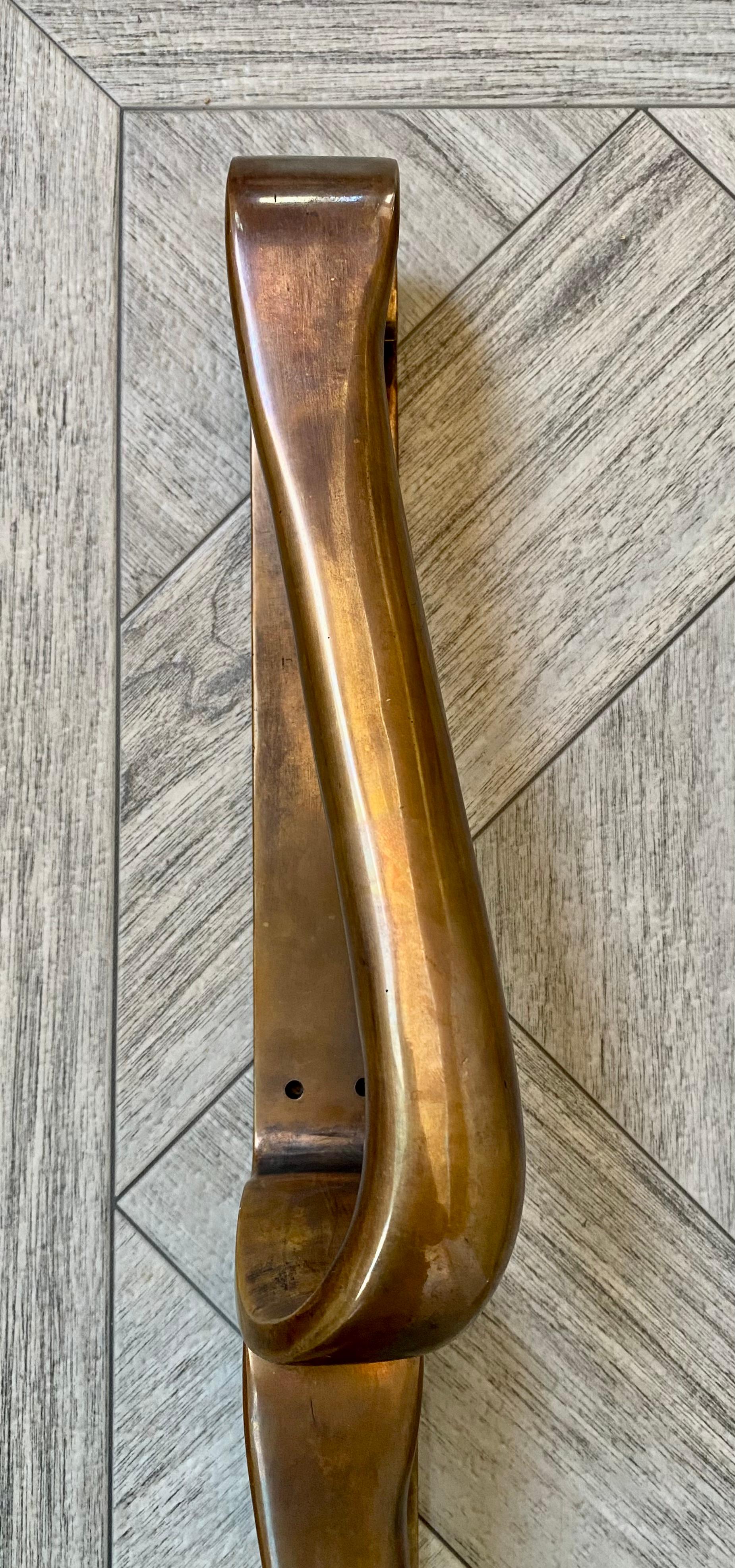 Alvar Aalto Bronze Door Hardware / Pulls, Set of 4 For Sale 10