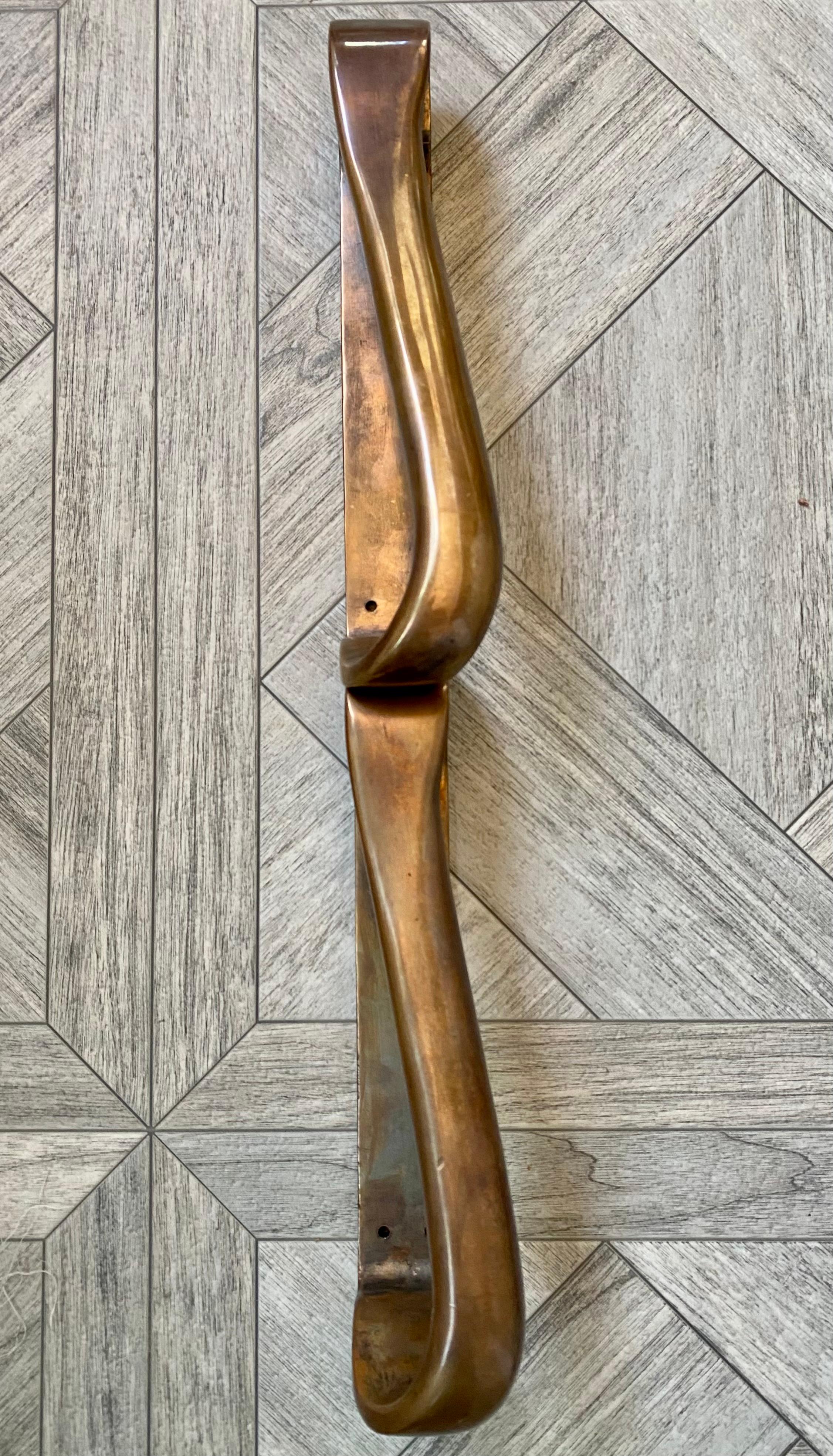 Alvar Aalto Bronze Door Hardware / Pulls, Set of 4 For Sale 12