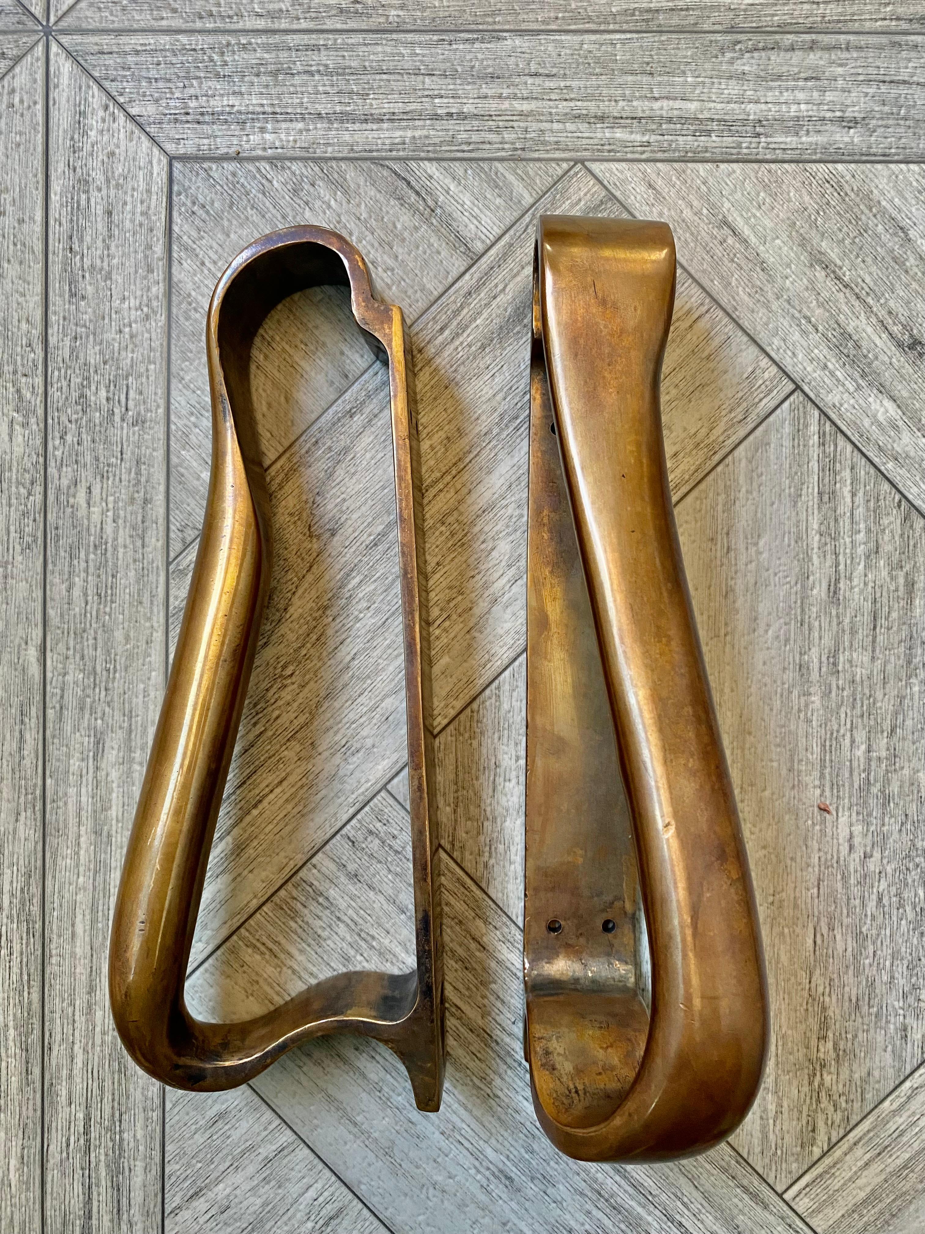 Alvar Aalto Bronze Door Hardware / Pulls, Set of 4 For Sale 1