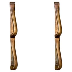 Poignées de porte en bronze Alvar Aalto, lot de 4