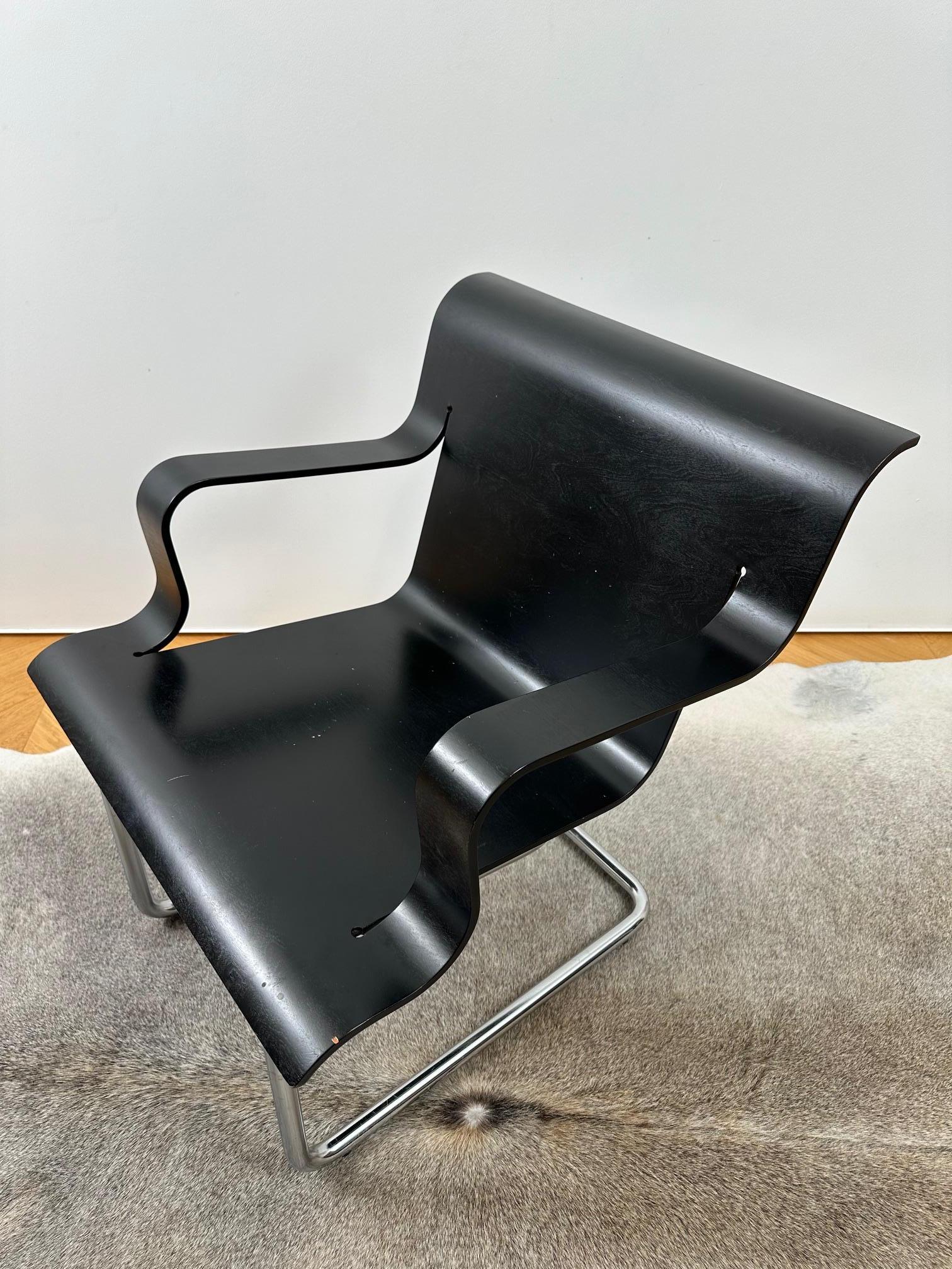 Seltener freitragender Alvar Aalto-Sessel Modell 26, Artek, Finnland (Skandinavische Moderne) im Angebot