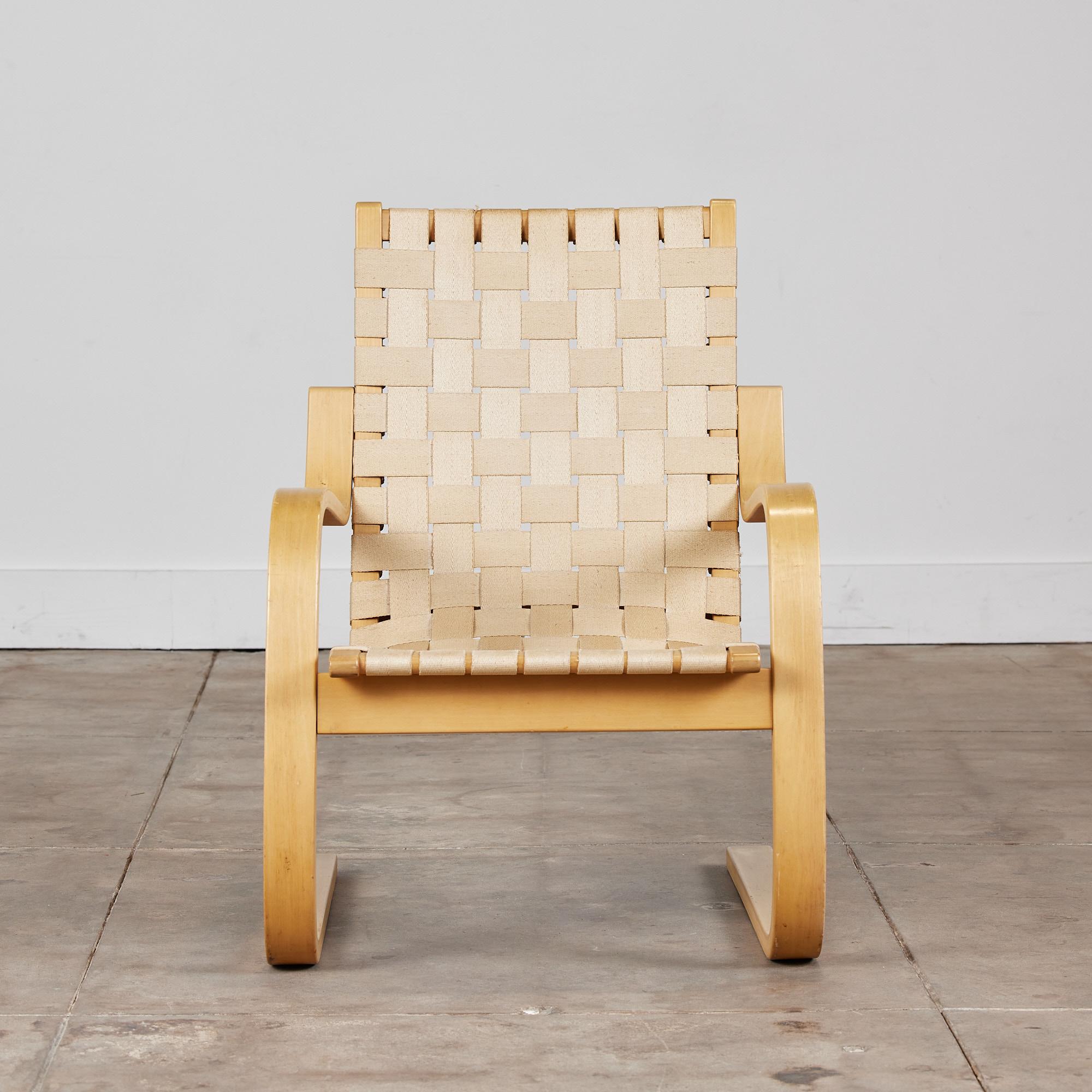 20th Century Alvar Aalto Cantilevered Lounge Chair for Artek