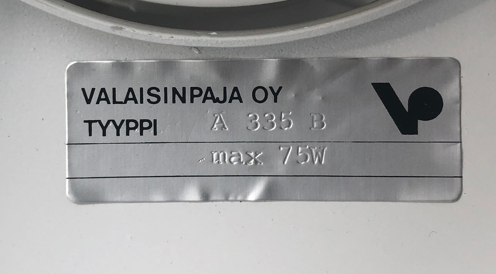 Alvar Aalto Ceiling light Model B 335 Designed for Valaisinpaja Oy, Finland For Sale 3