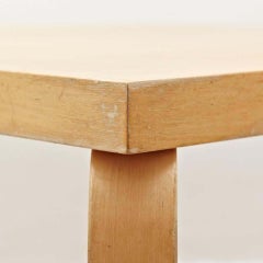 Alvar Aalto Mid-Century Modern Center Table, Artek, Finland, 1960