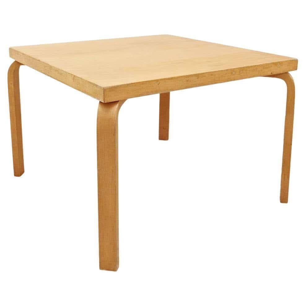 Wood Alvar Aalto Center Table for Artek, circa 1960 For Sale