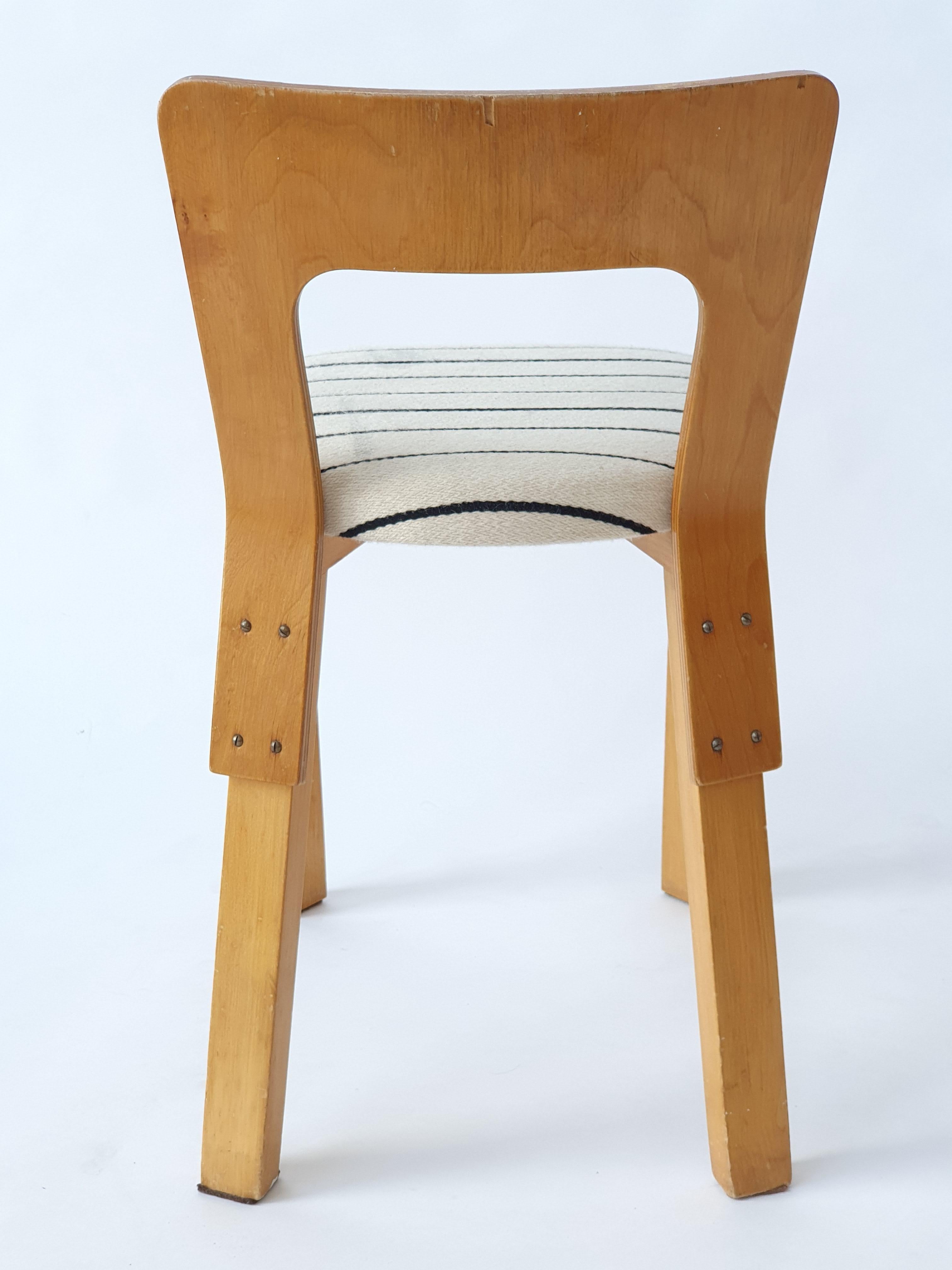 Sedia Alvar Aalto Artek A65 anni '40 3