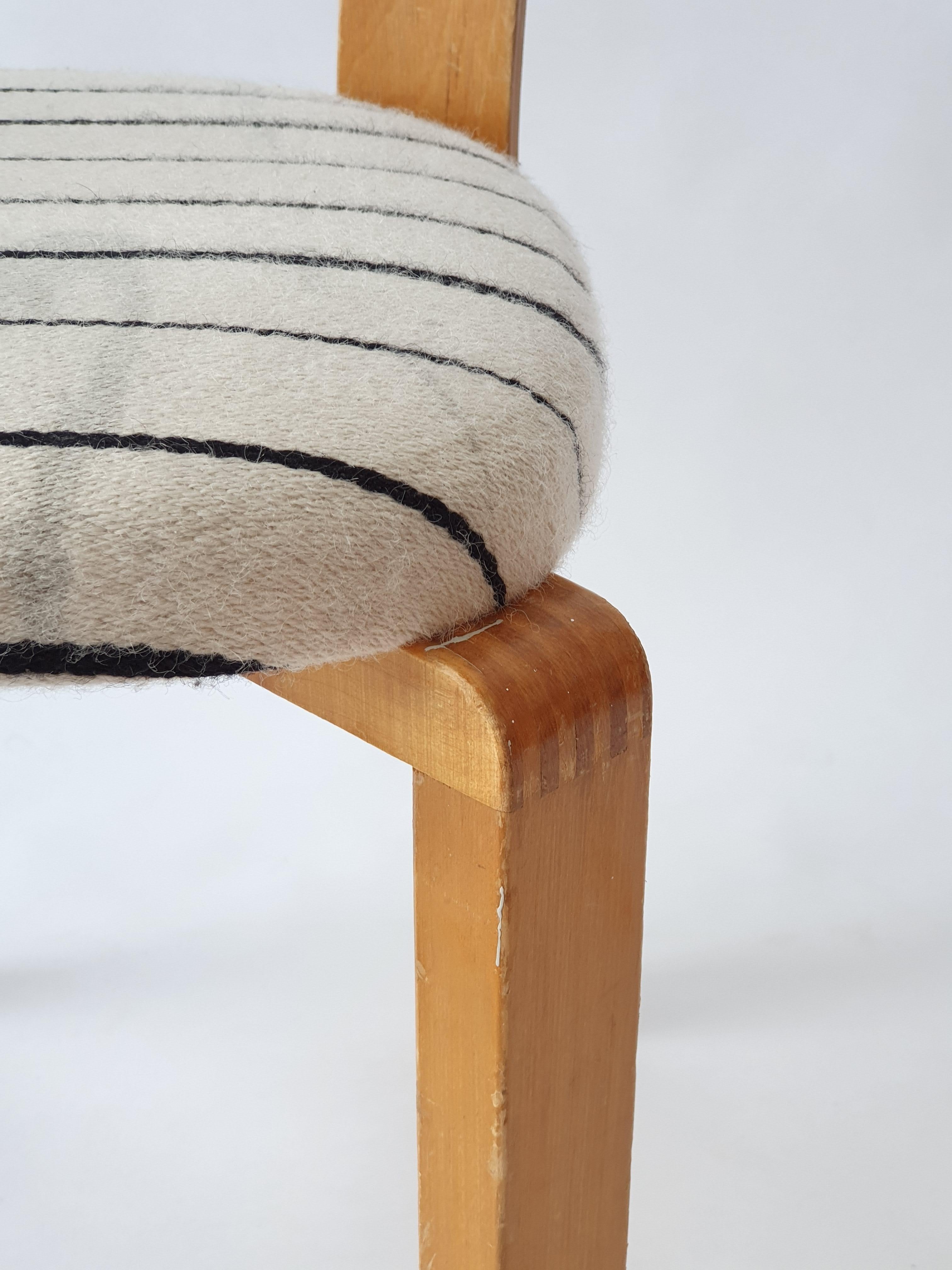 Scandinavo moderno Sedia Alvar Aalto Artek A65 anni '40