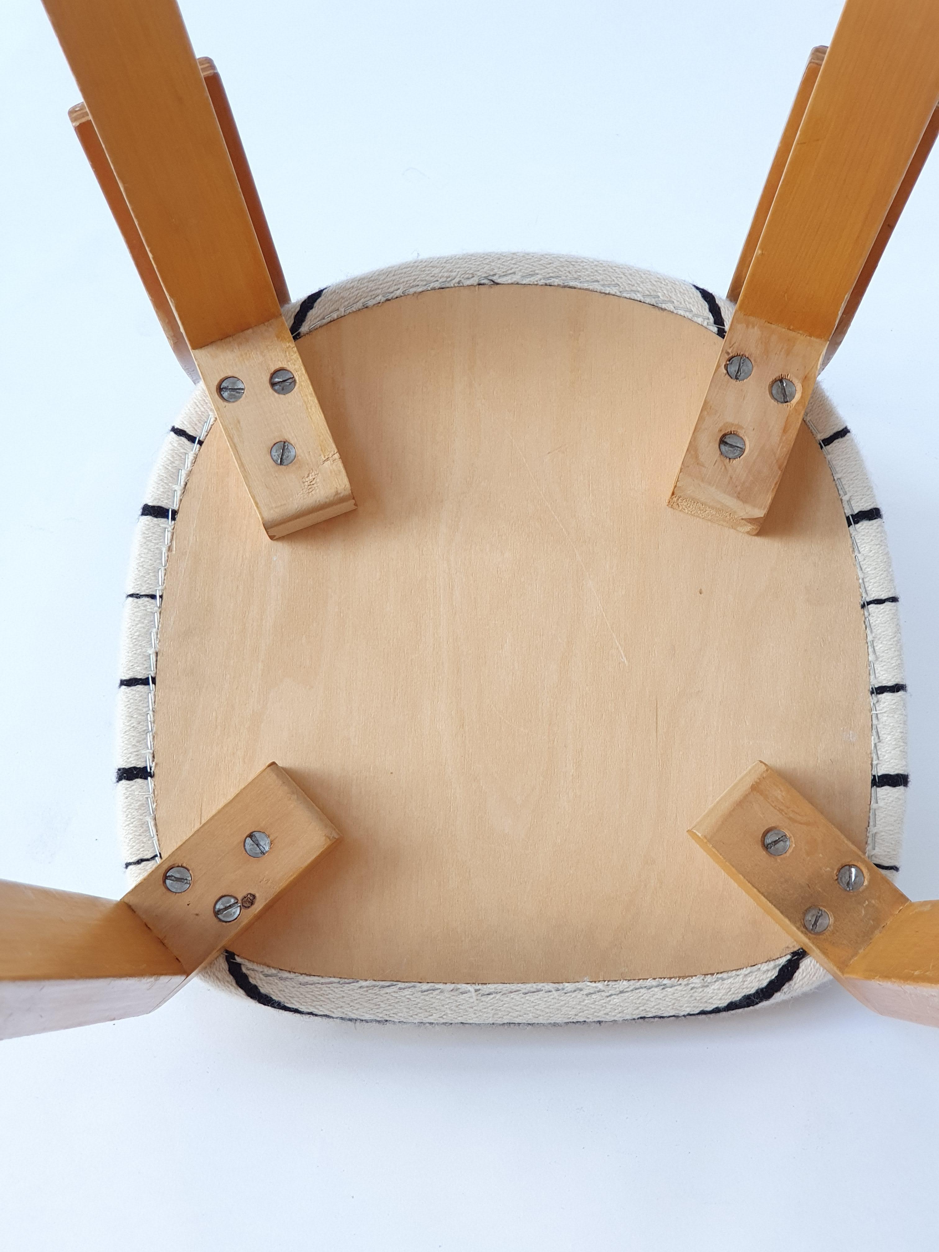 Metà XX secolo Sedia Alvar Aalto Artek A65 anni '40