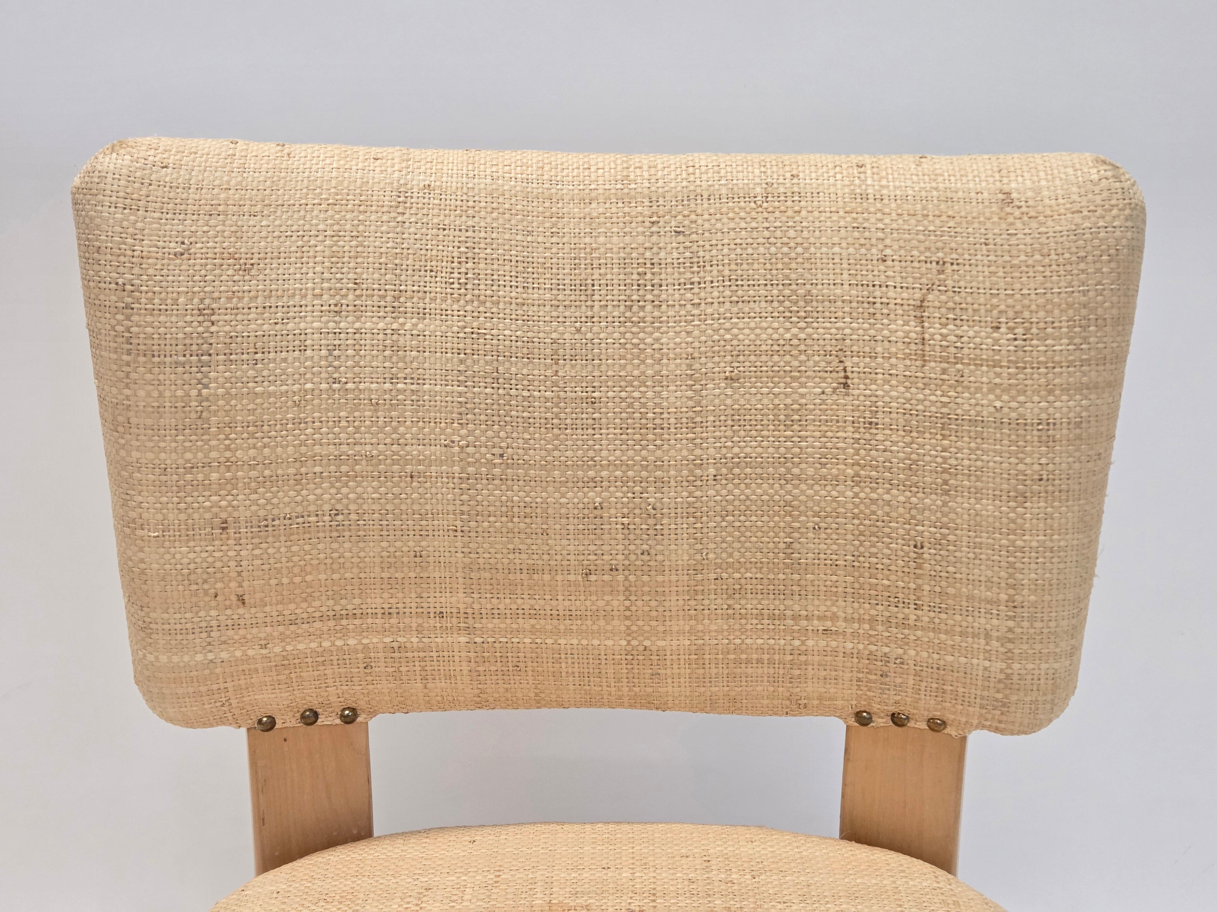 Birch Alvar Aalto chair model 62 by Artek 1950s For Sale